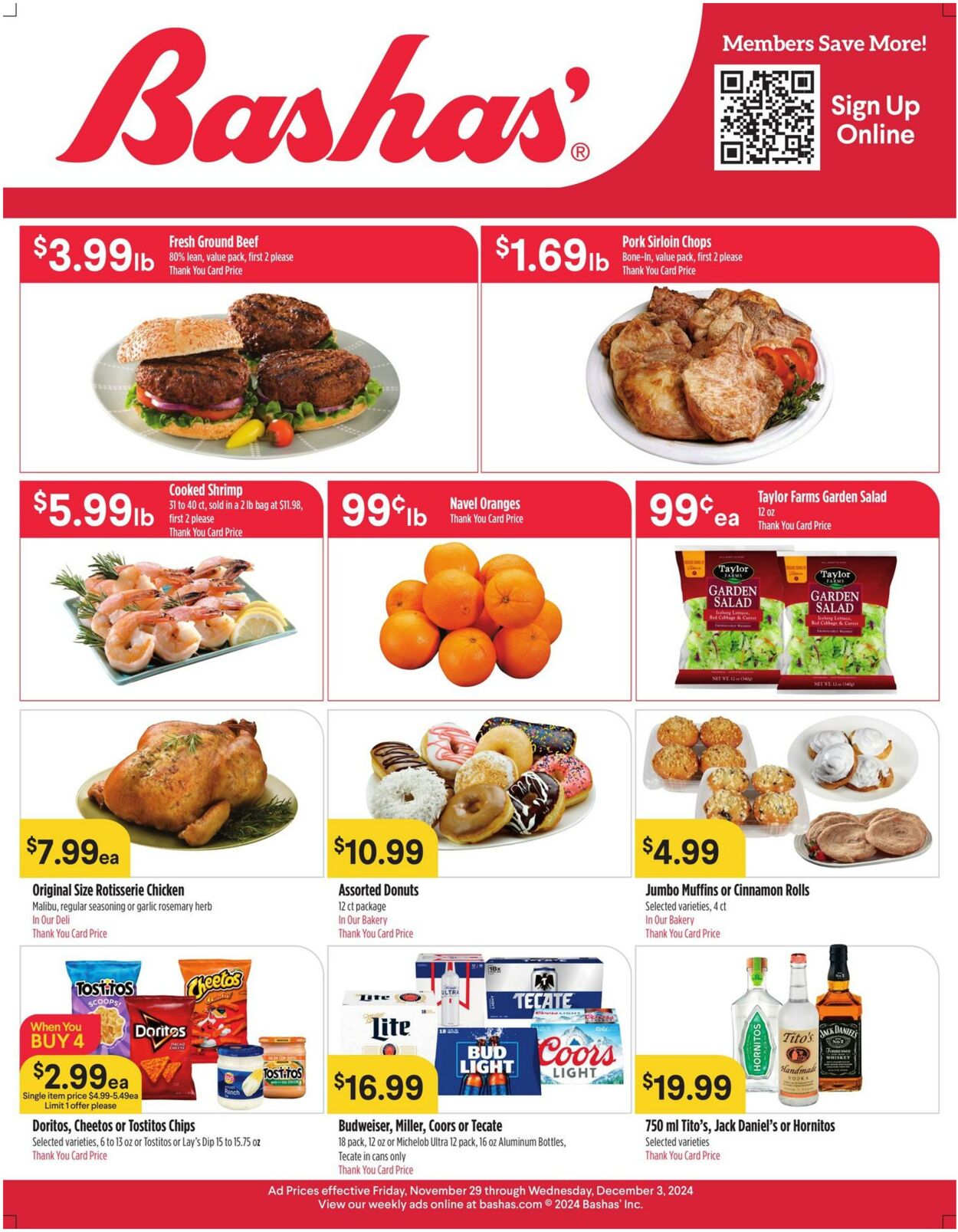 Weekly ad Bashas 11/29/2024 - 12/03/2024