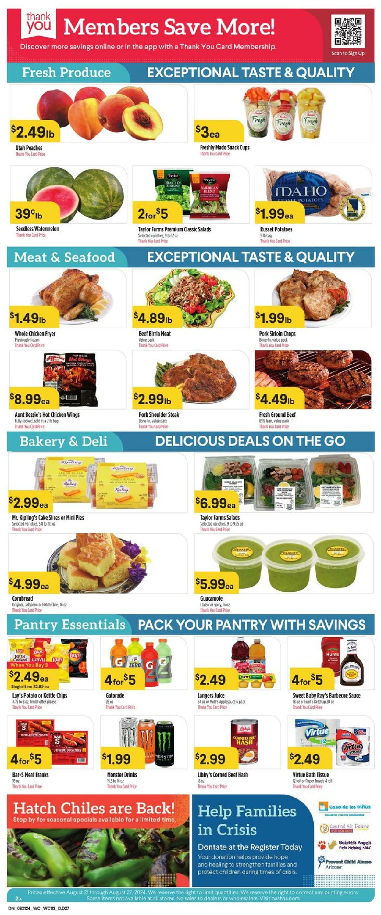 Weekly ad Bashas 08/21/2024 - 08/27/2024