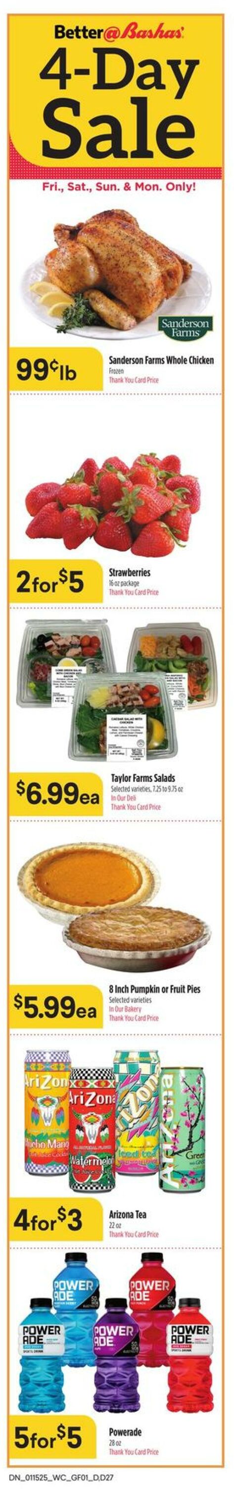 Weekly ad Bashas 01/15/2025 - 01/21/2025