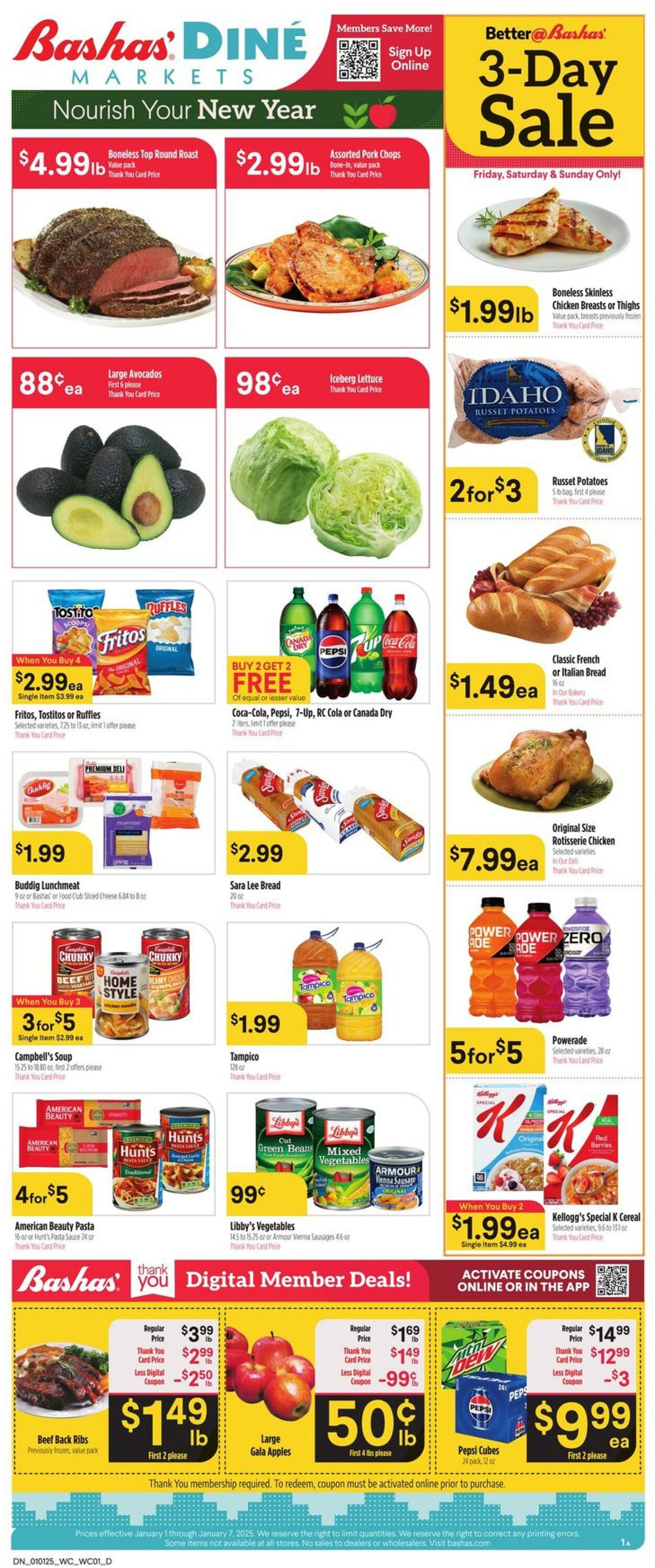 Weekly ad Bashas 01/01/2025 - 01/07/2025