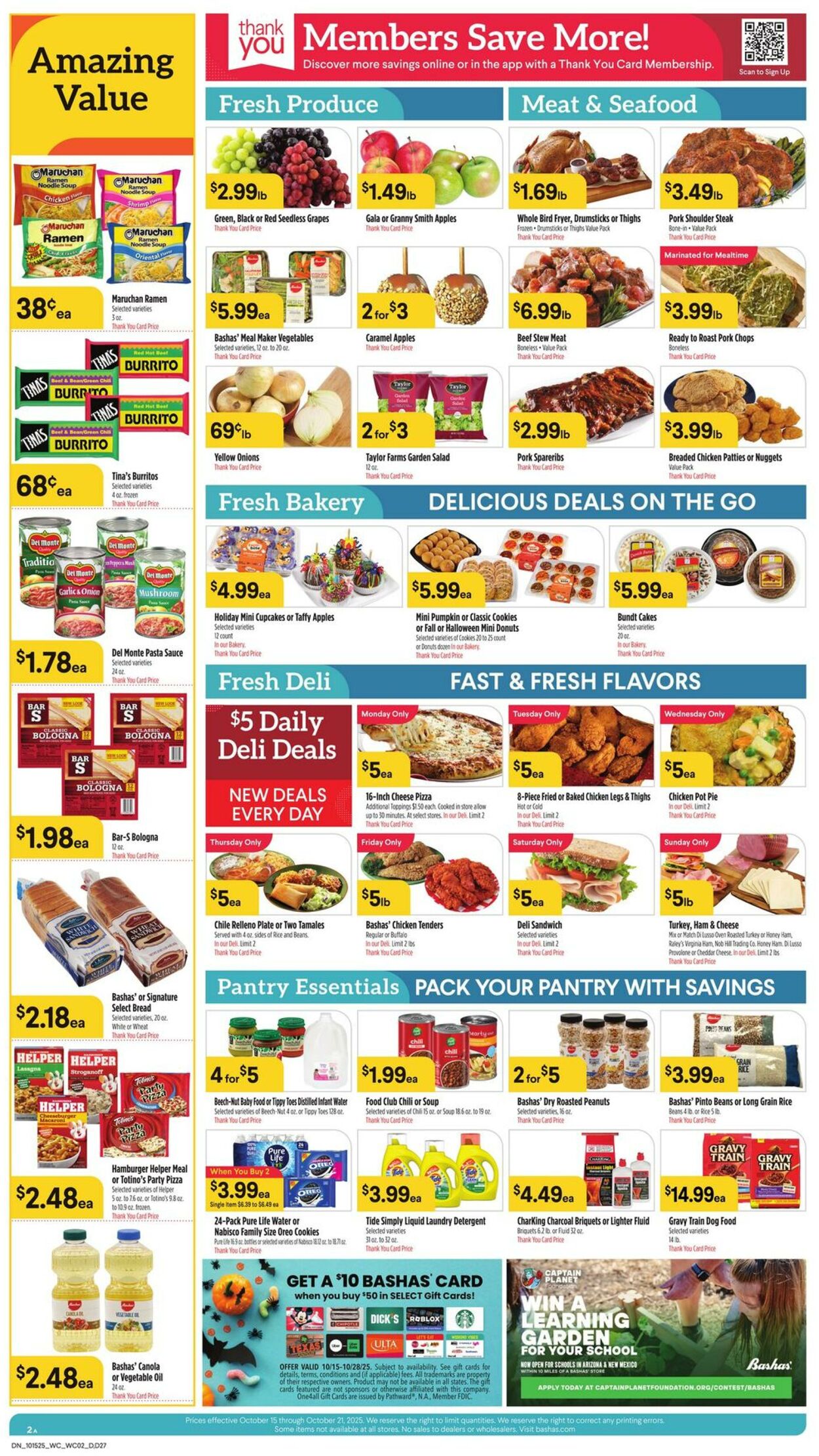 Weekly ad Bashas 10/15/2025 - 10/21/2025