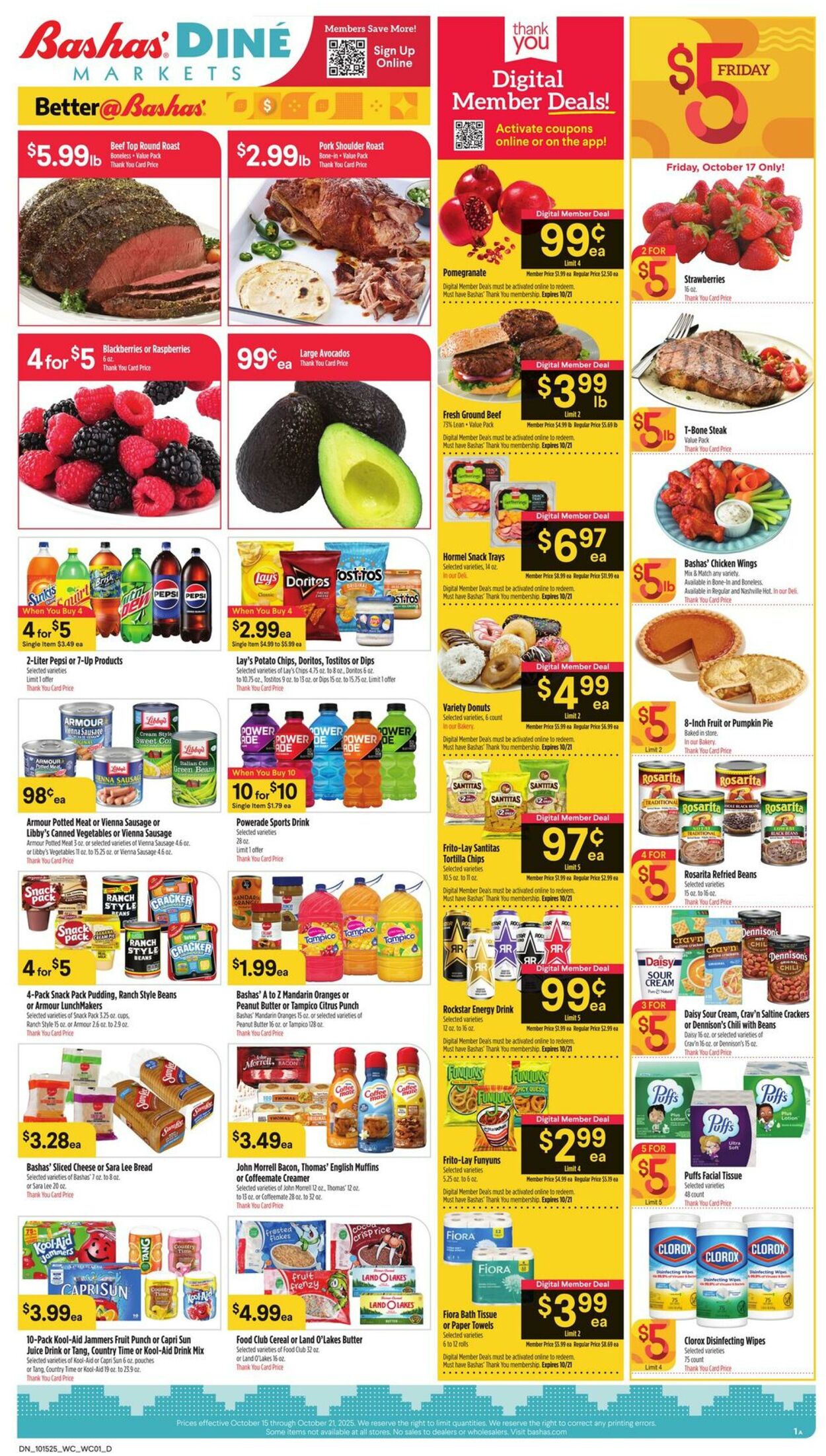 Weekly ad Bashas 10/15/2025 - 10/21/2025