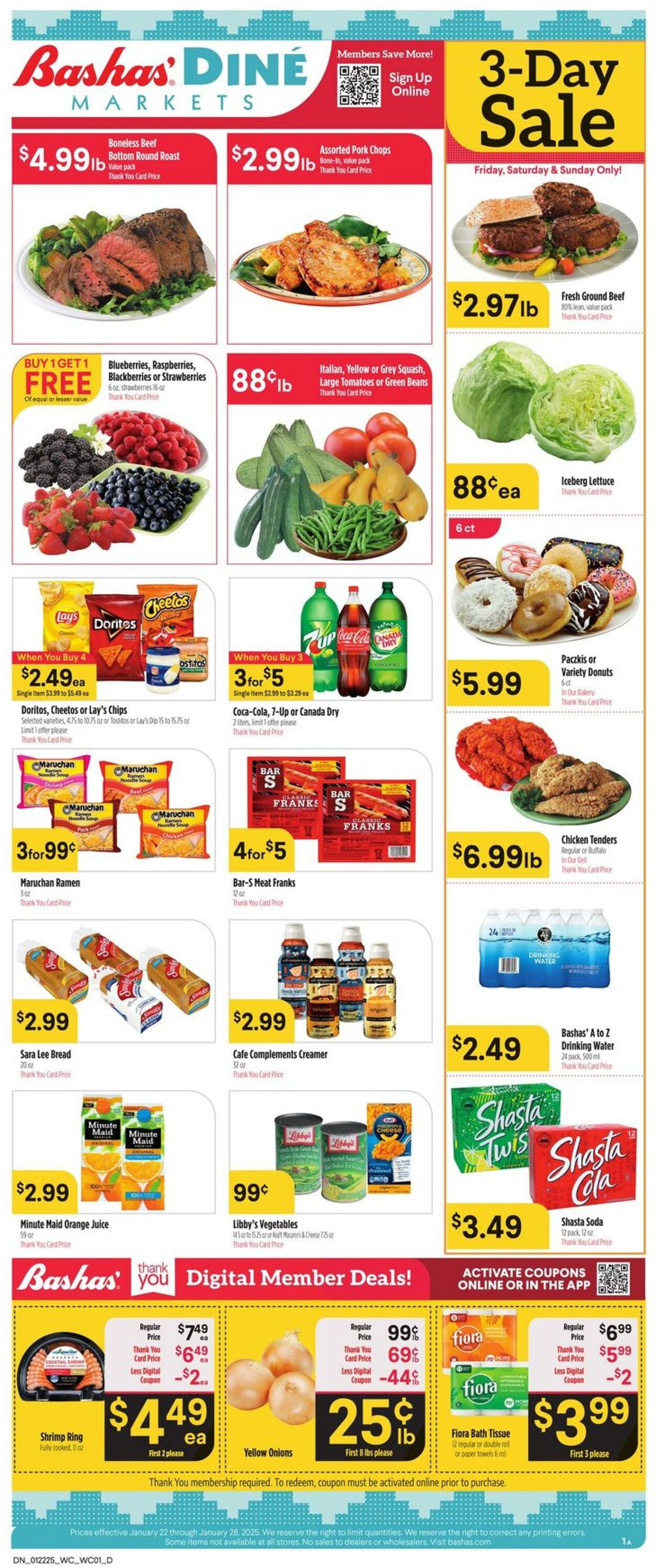 Weekly ad Bashas 01/22/2025 - 01/28/2025