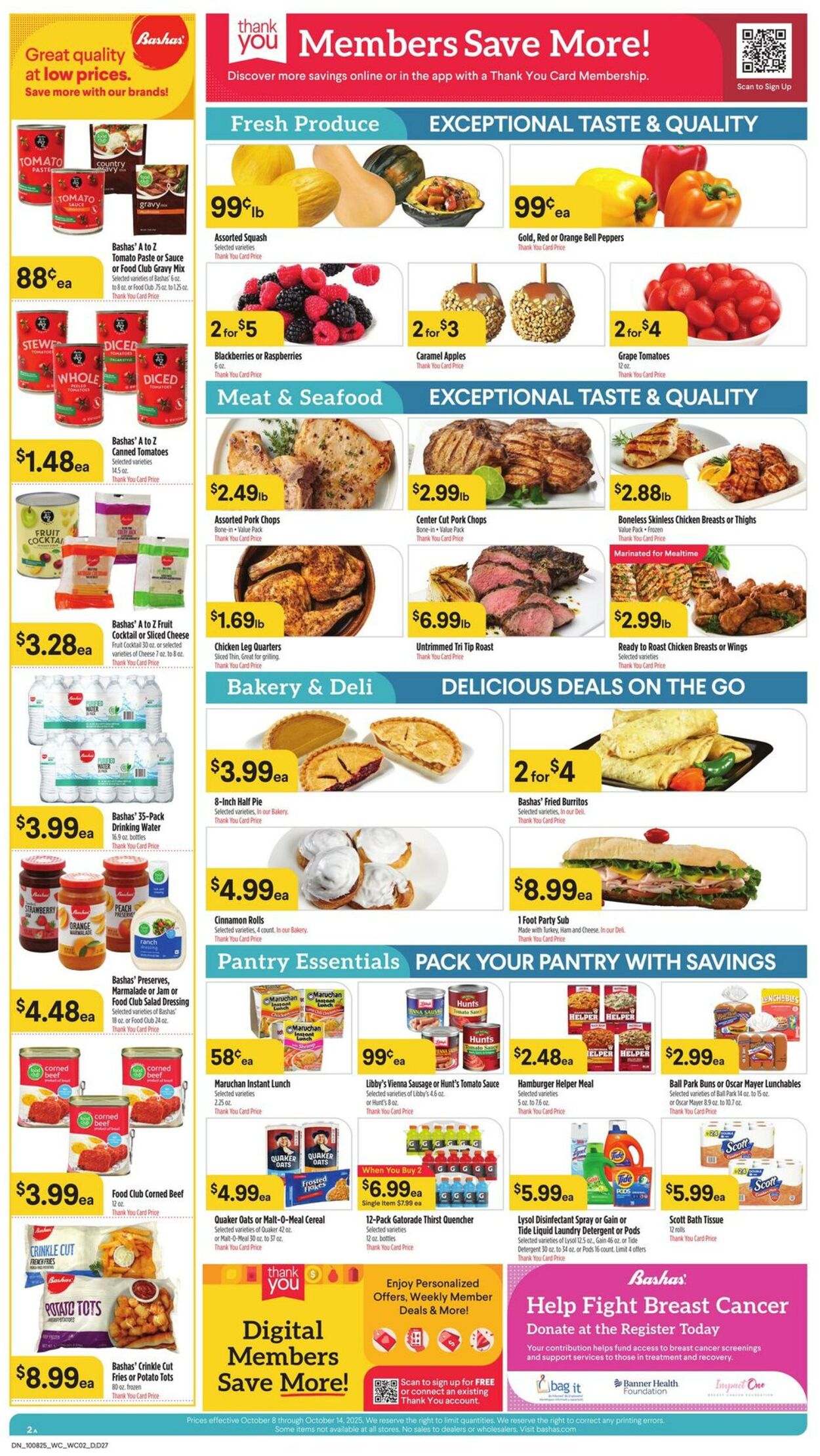Weekly ad Bashas 10/08/2025 - 10/14/2025