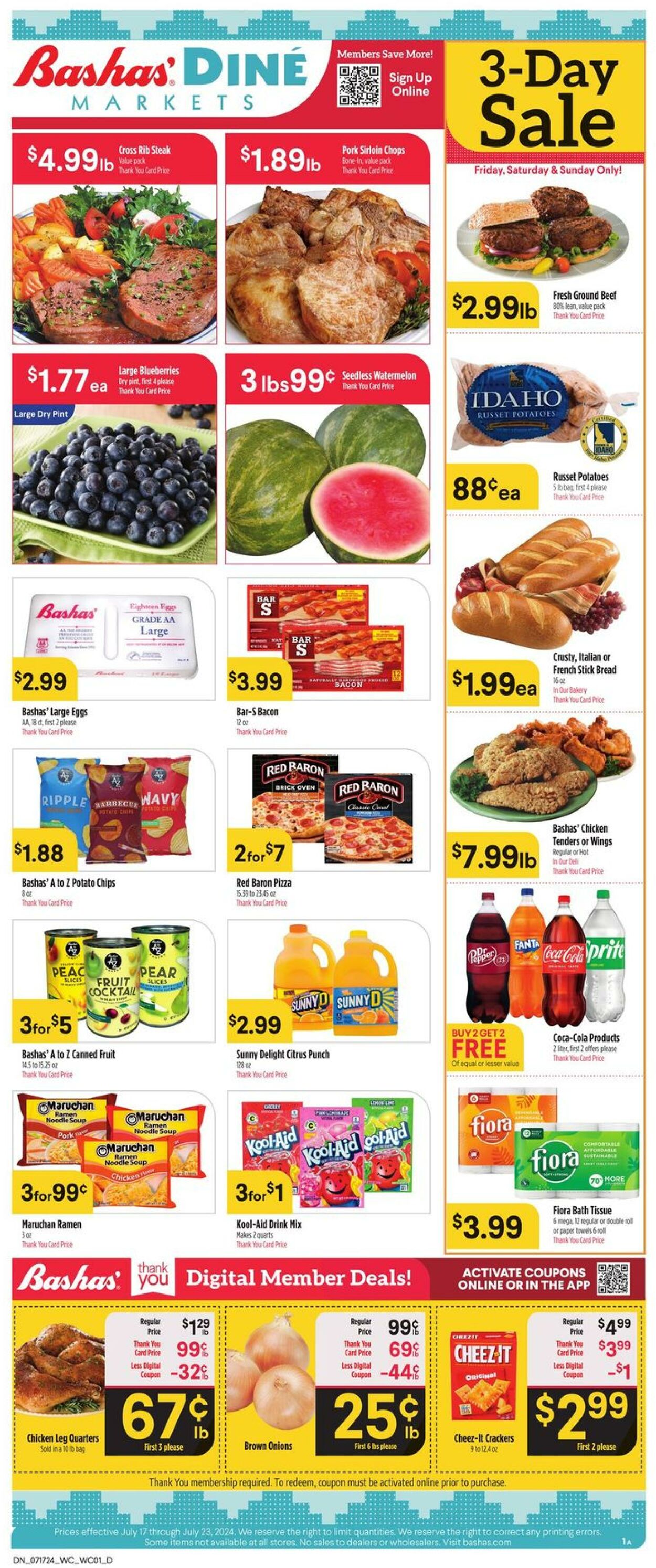 Weekly ad Bashas 07/17/2024 - 07/23/2024