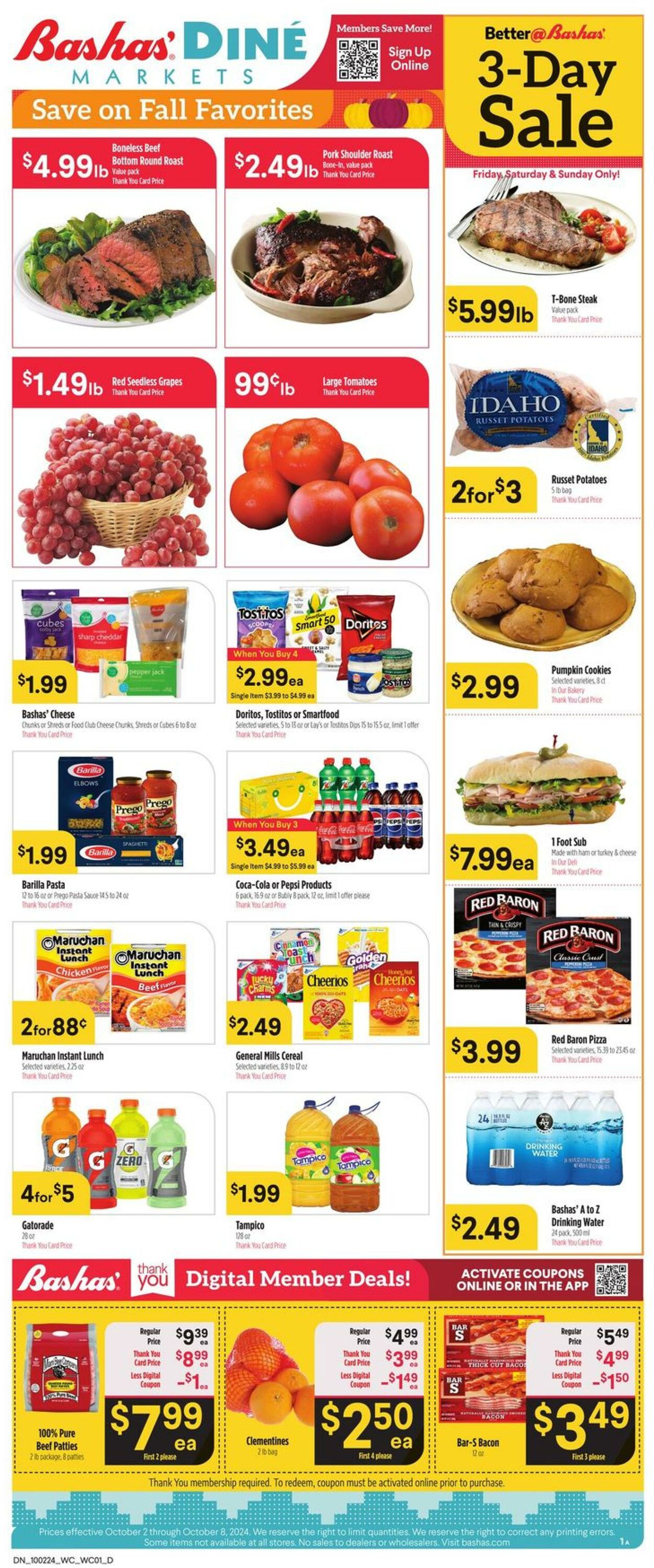 Weekly ad Bashas 10/02/2024 - 10/08/2024