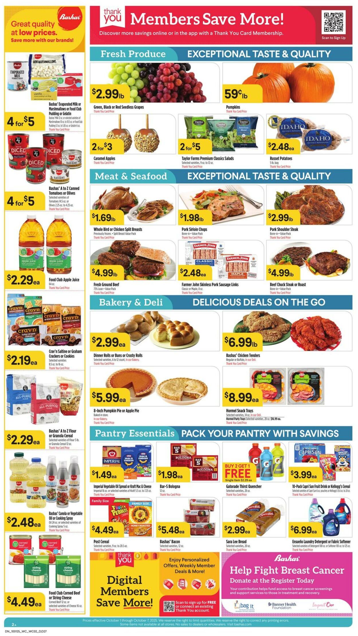 Weekly ad Bashas 10/01/2025 - 10/07/2025