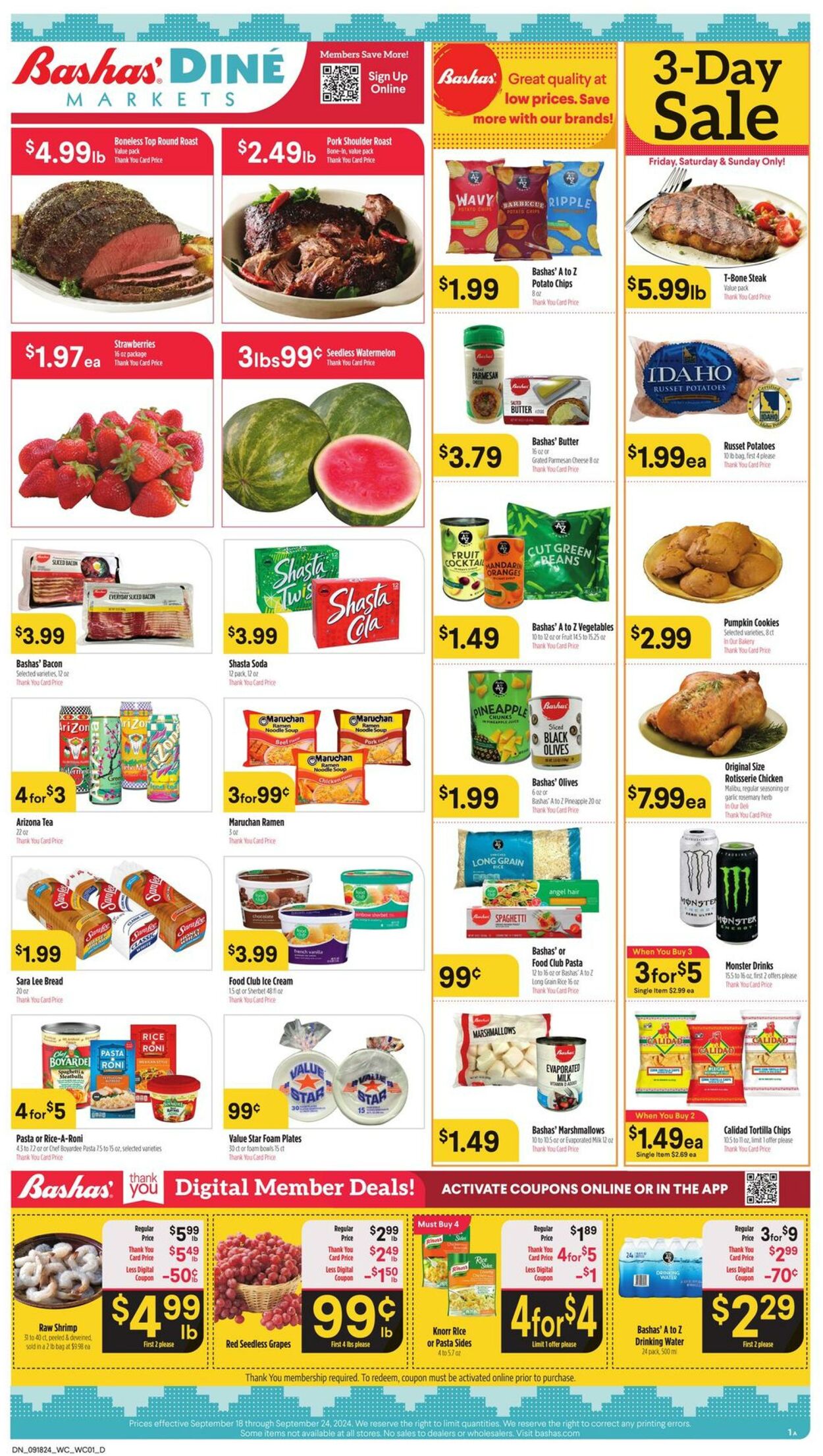 Weekly ad Bashas 09/18/2024 - 09/24/2024