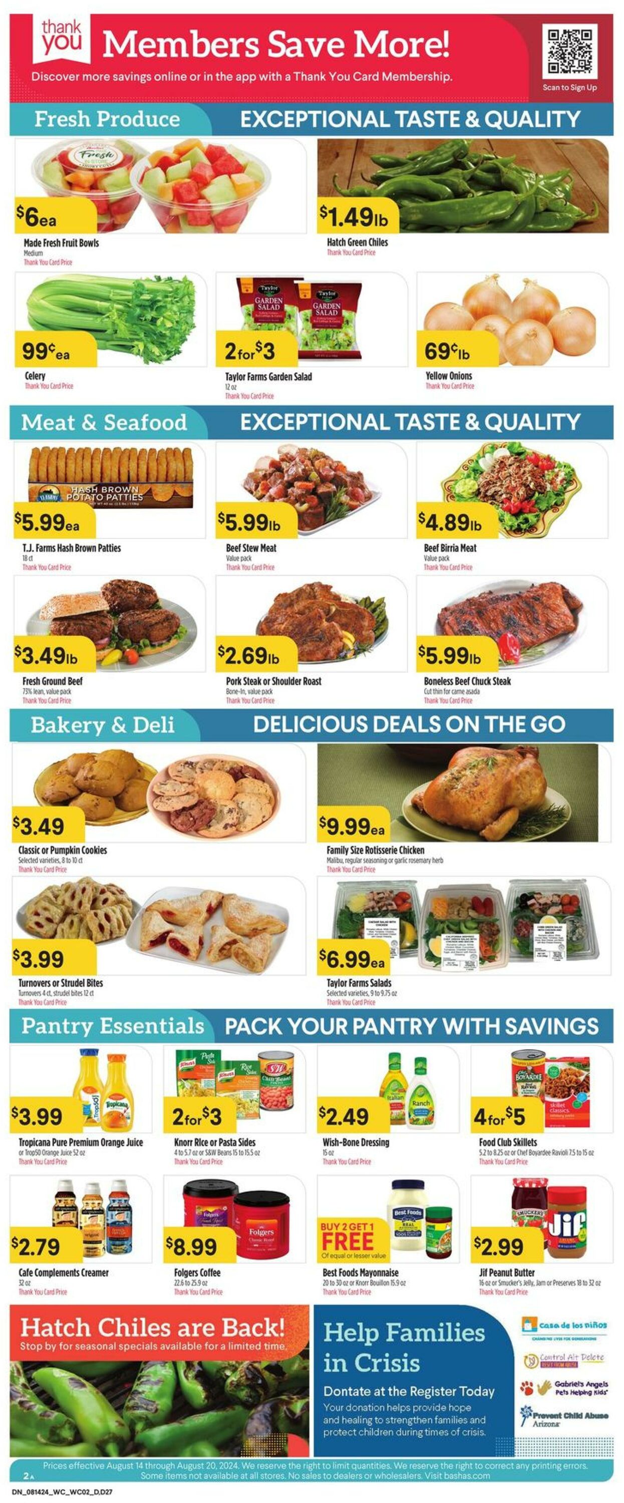 Weekly ad Bashas 08/14/2024 - 08/20/2024