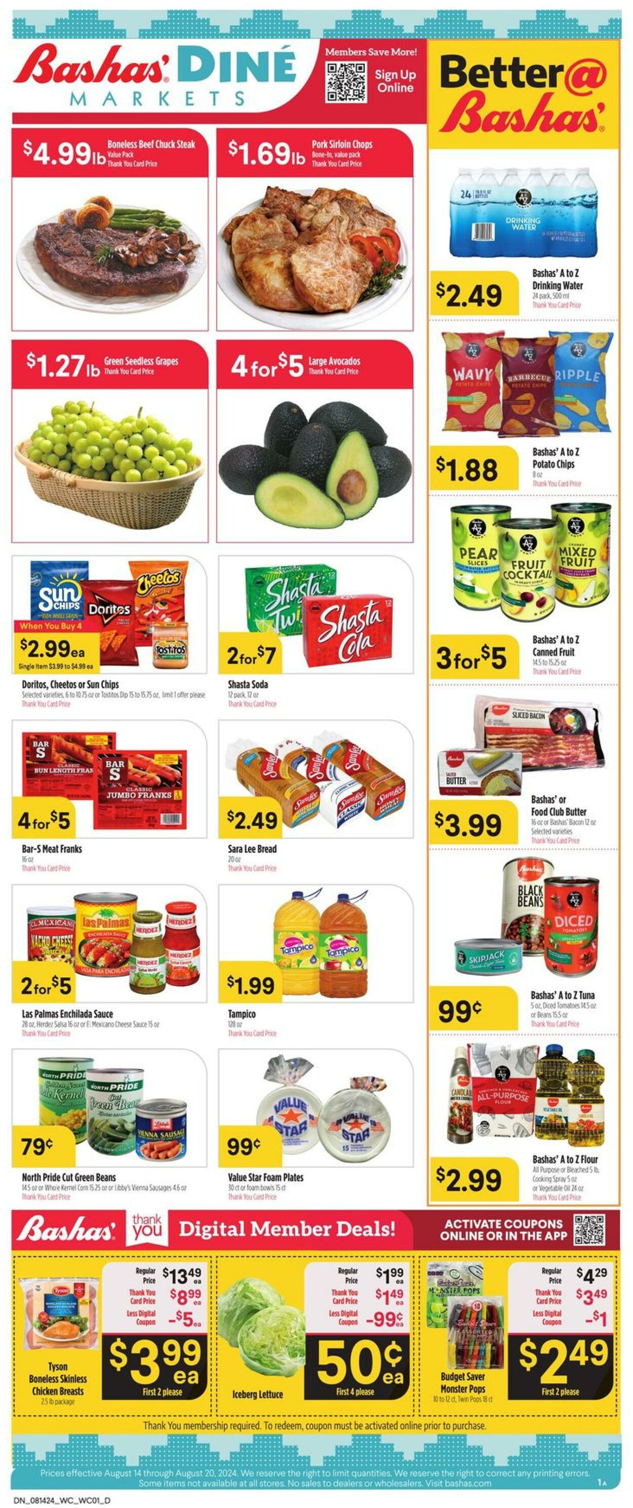 Weekly ad Bashas 08/14/2024 - 08/20/2024