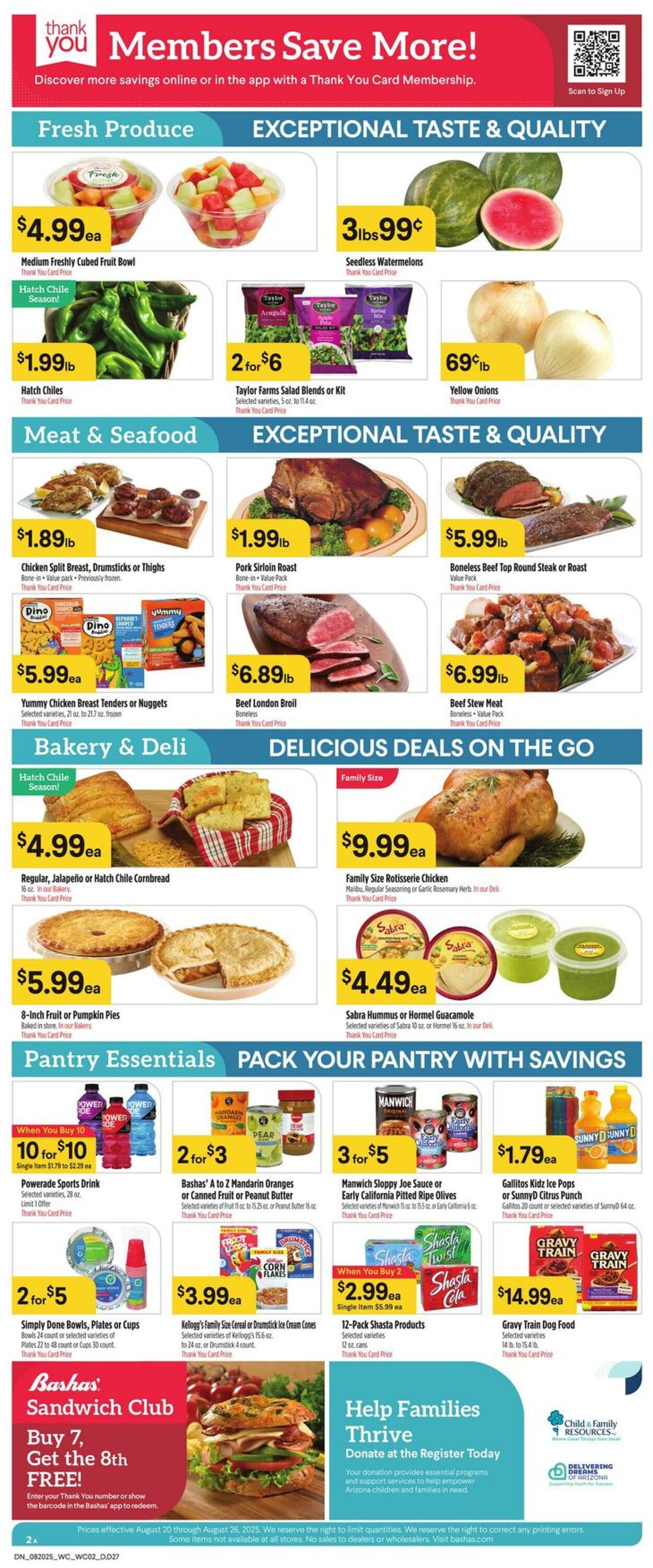 Weekly ad Bashas 08/20/2025 - 08/26/2025