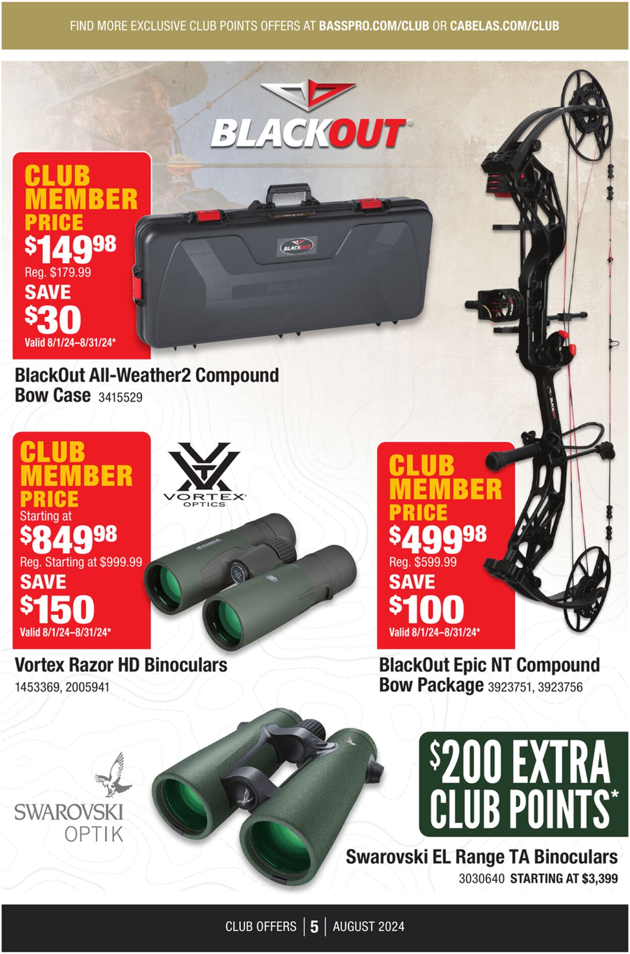 Weekly ad Bass Pro 08/01/2024 - 08/31/2024