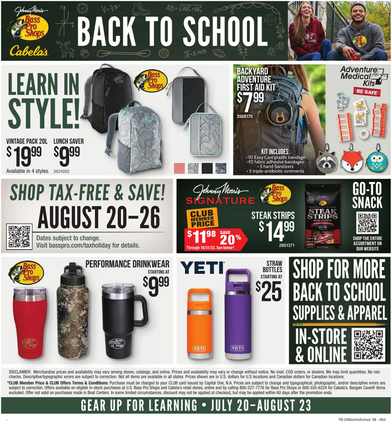 Weekly ad Bass Pro 07/20/2023 - 08/23/2023