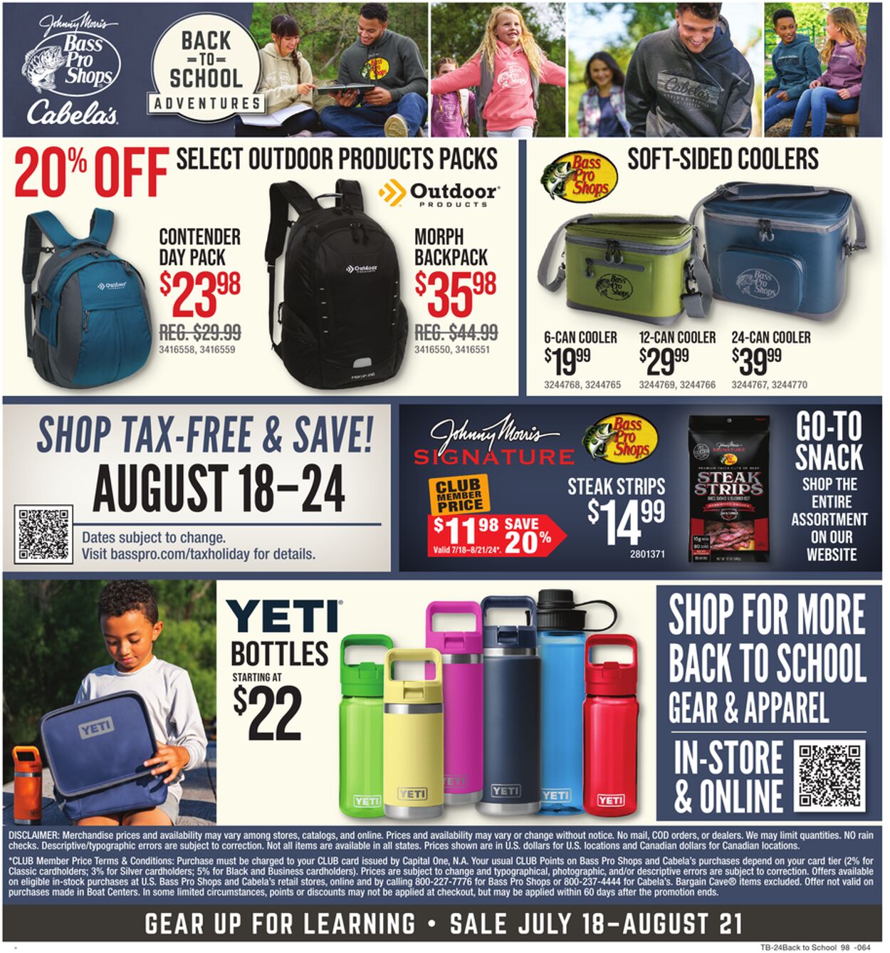 Weekly ad Bass Pro 07/18/2024 - 08/21/2024