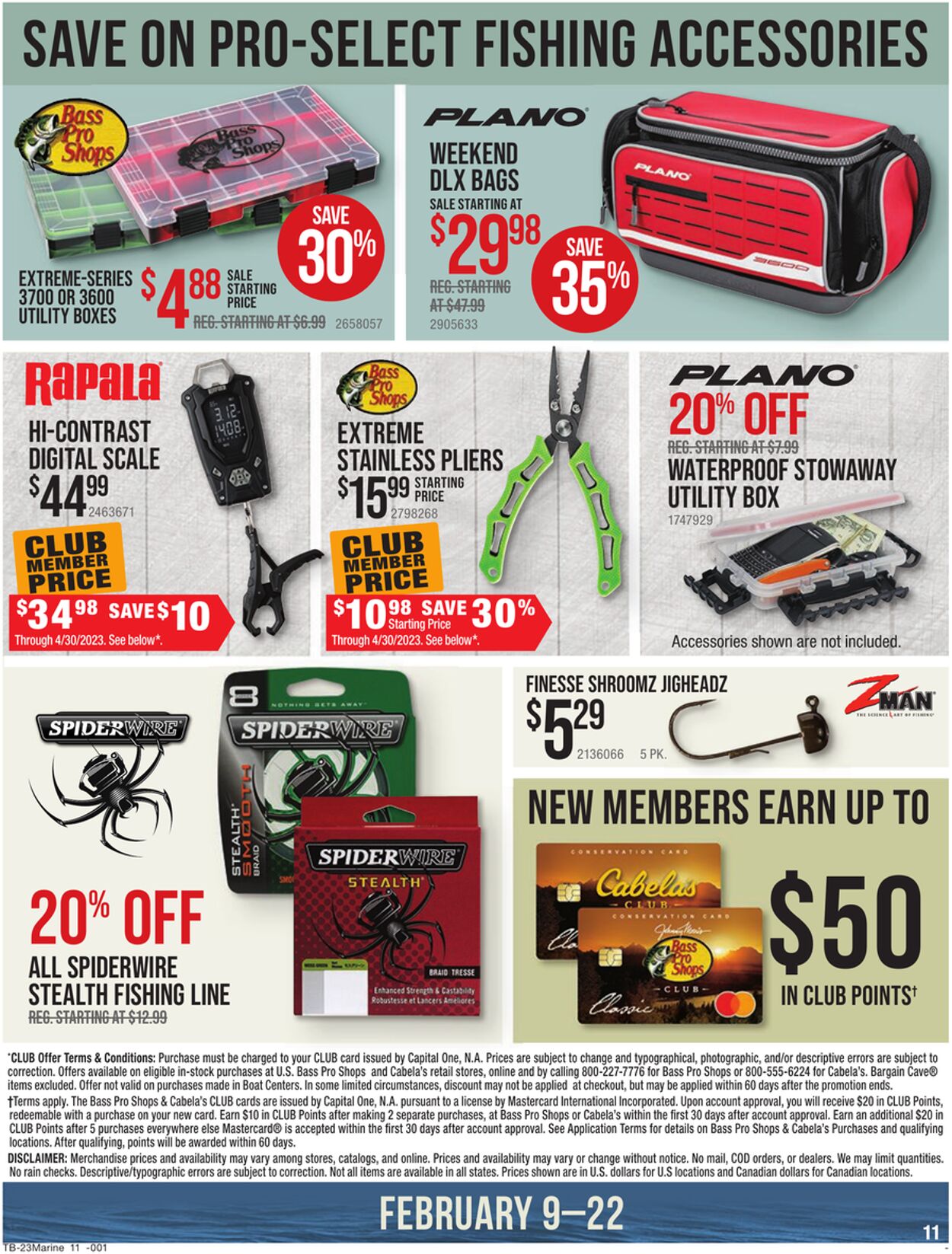 Weekly ad Bass Pro 02/09/2023 - 02/22/2023