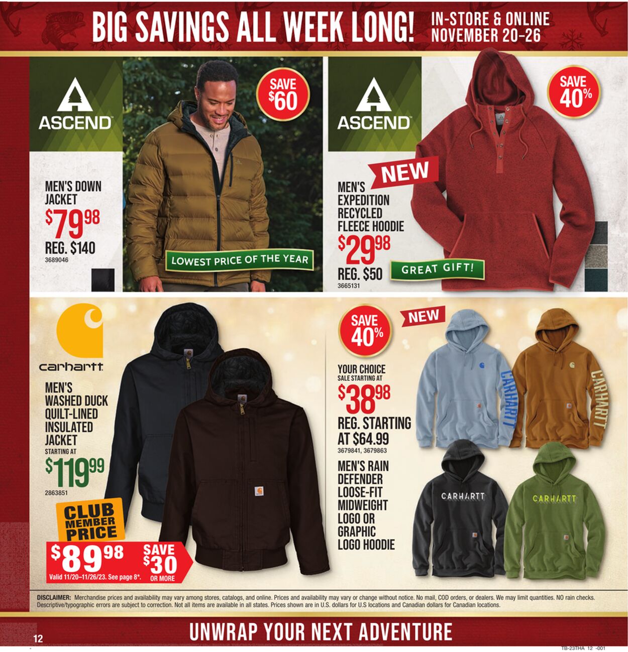 Weekly ad Bass Pro 11/20/2023 - 11/26/2023