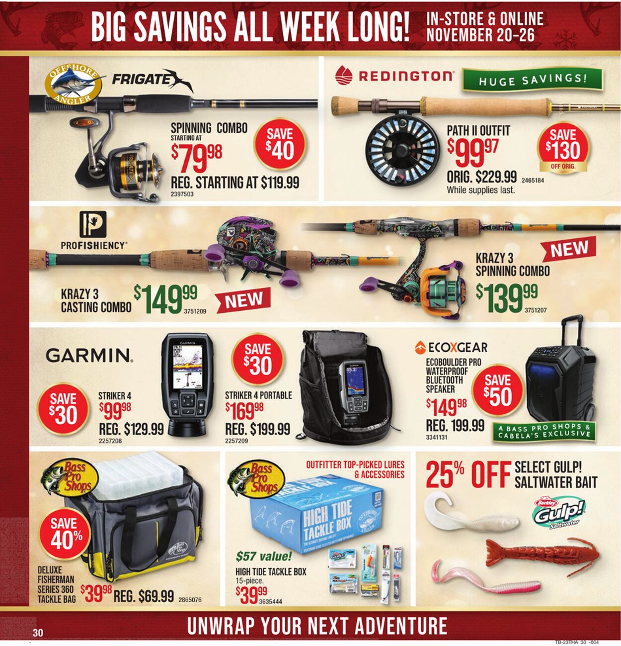 Weekly ad Bass Pro 11/20/2023 - 11/26/2023