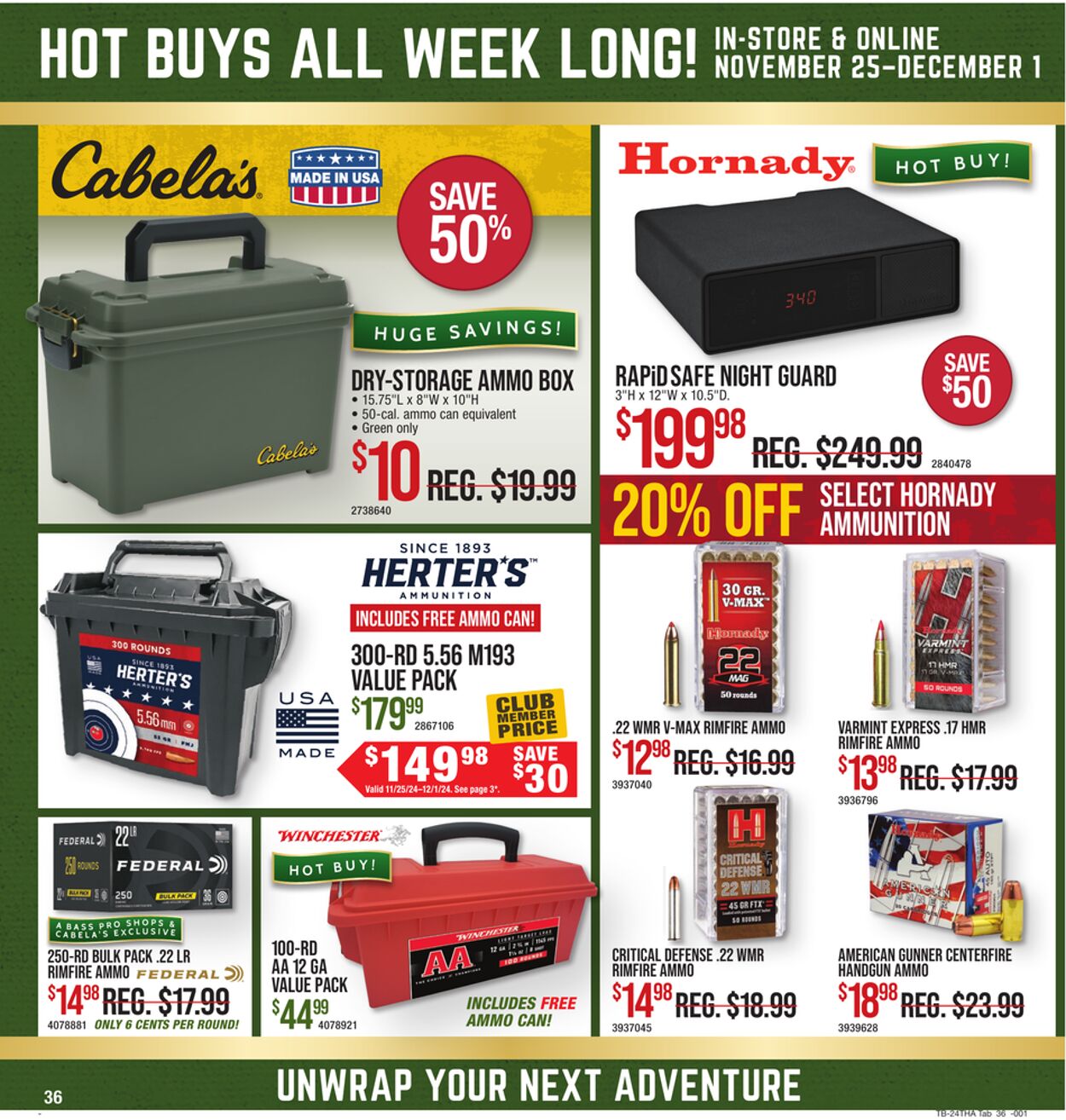 Weekly ad Bass Pro 11/25/2024 - 12/01/2024