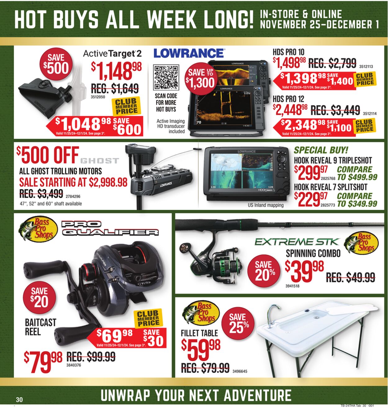 Weekly ad Bass Pro 11/25/2024 - 12/01/2024