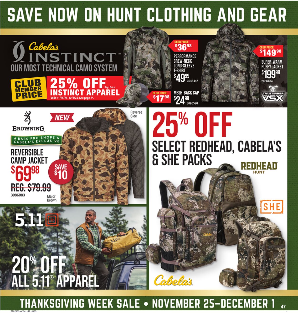 Weekly ad Bass Pro 11/25/2024 - 12/01/2024