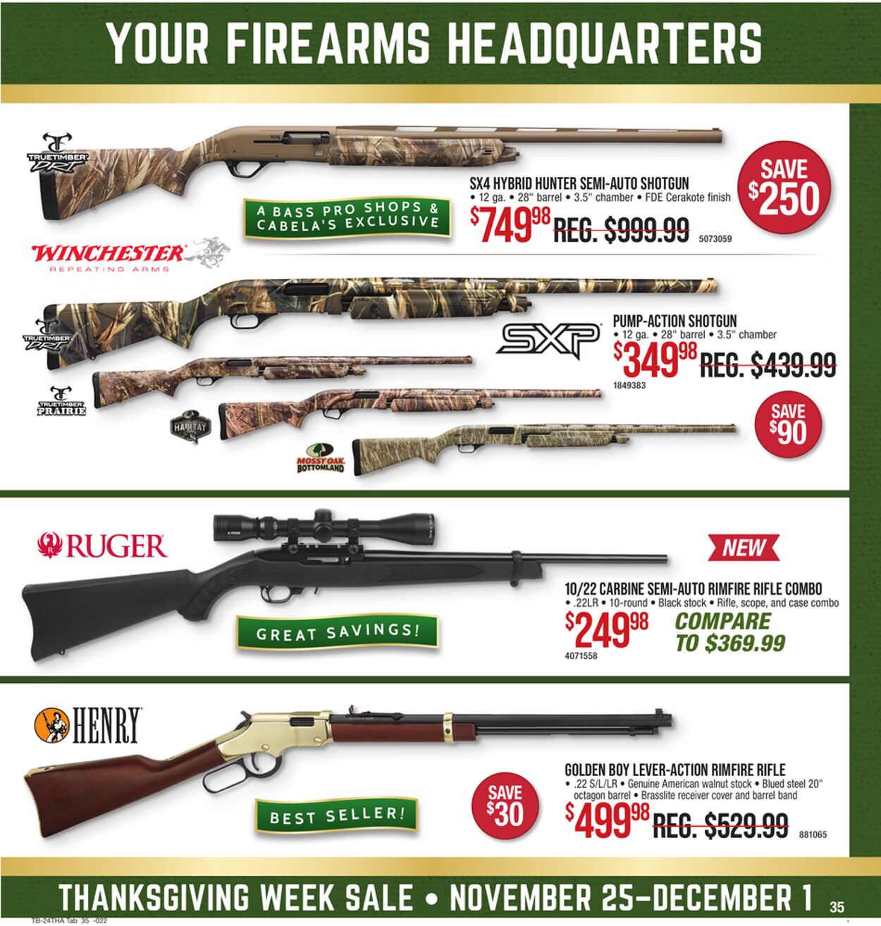 Weekly ad Bass Pro 11/25/2024 - 12/01/2024