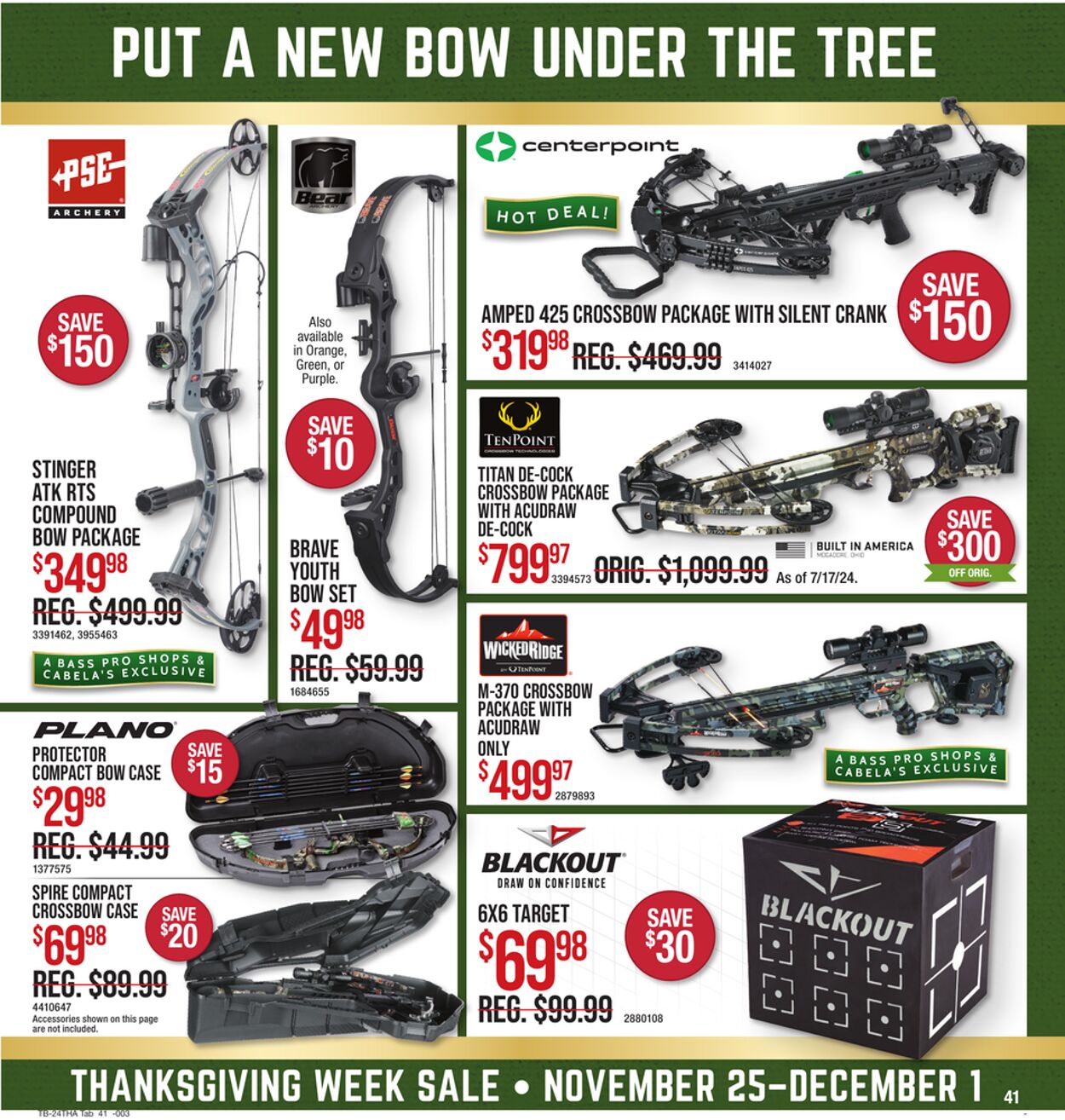 Weekly ad Bass Pro 11/25/2024 - 12/01/2024