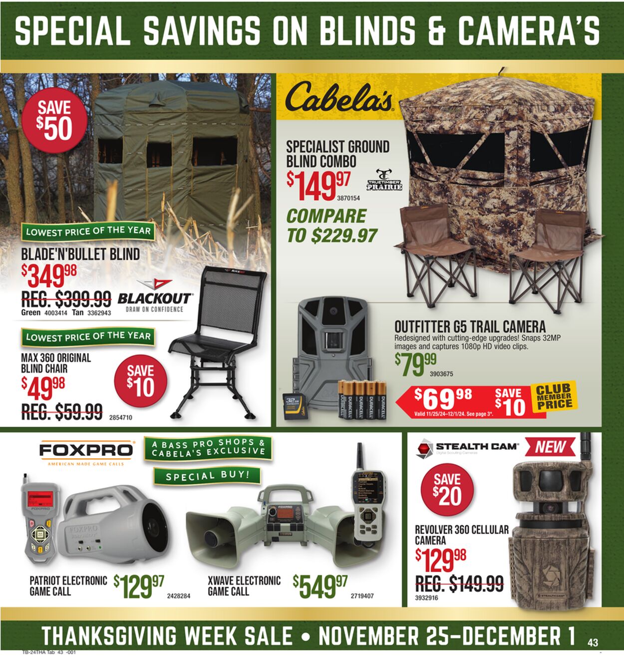 Weekly ad Bass Pro 11/25/2024 - 12/01/2024