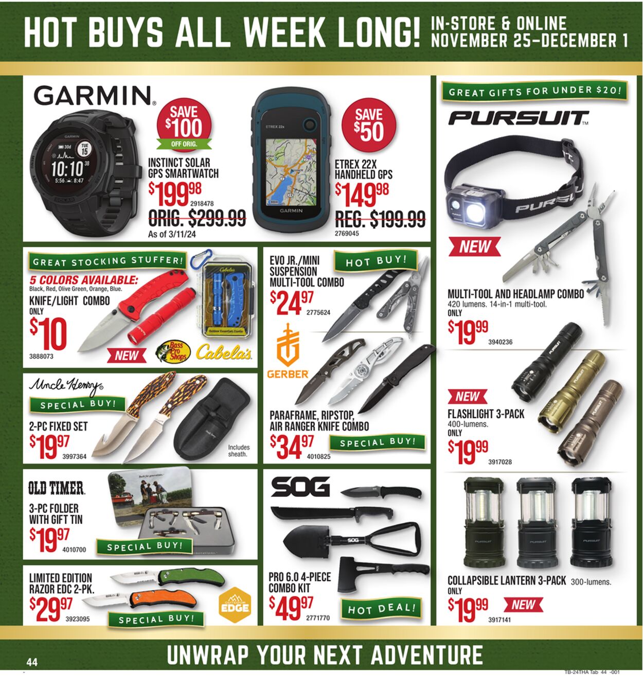 Weekly ad Bass Pro 11/25/2024 - 12/01/2024