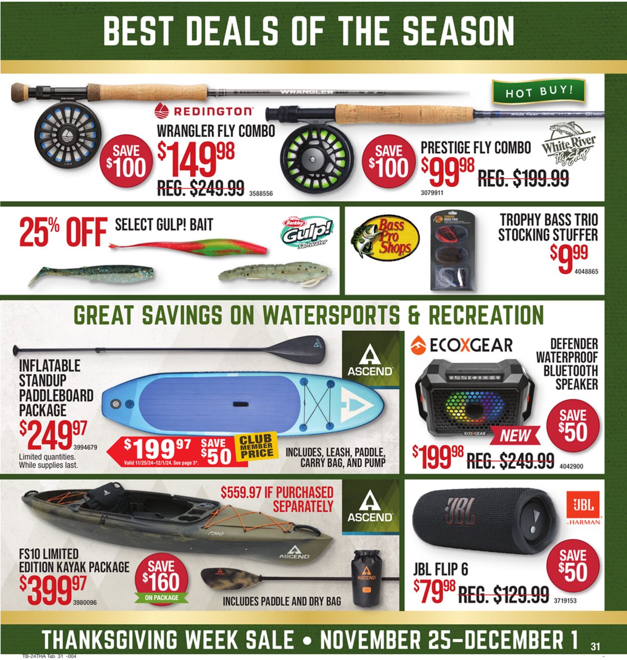 Weekly ad Bass Pro 11/25/2024 - 12/01/2024