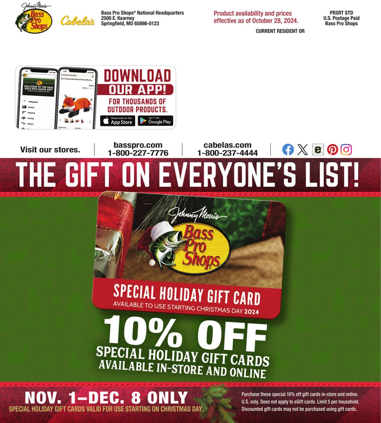 Weekly ad Bass Pro 10/24/2024 - 12/24/2024