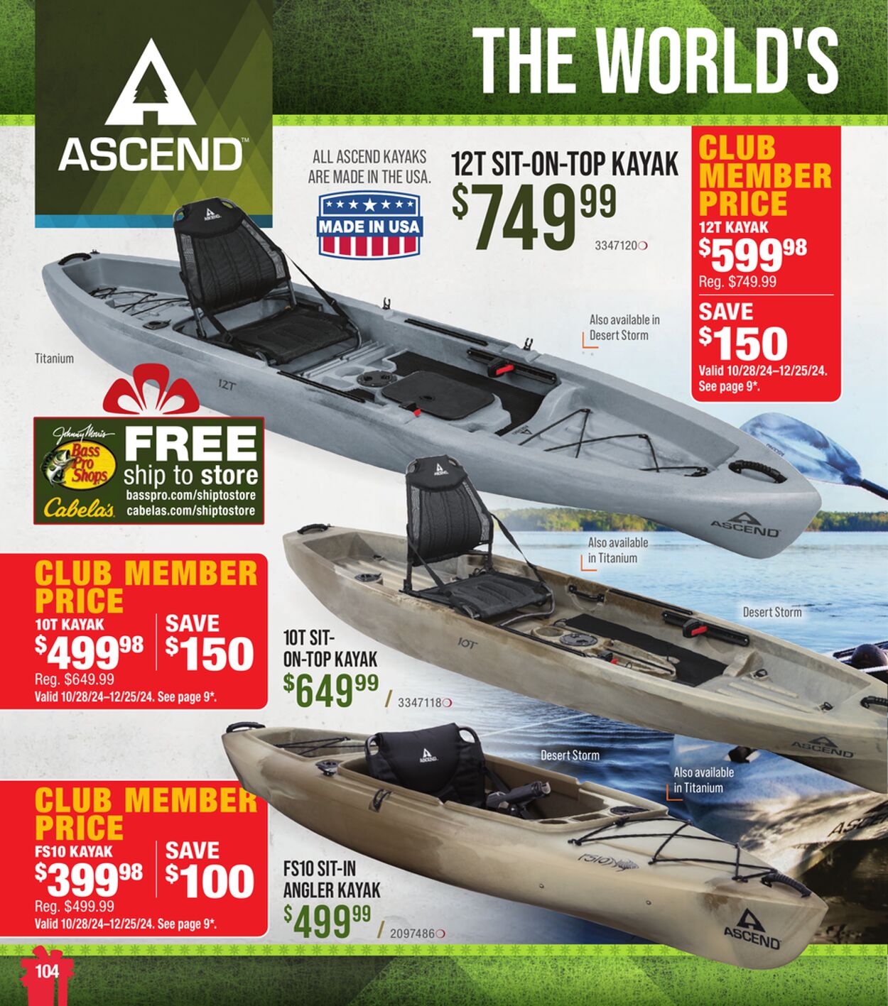 Weekly ad Bass Pro 10/24/2024 - 12/24/2024