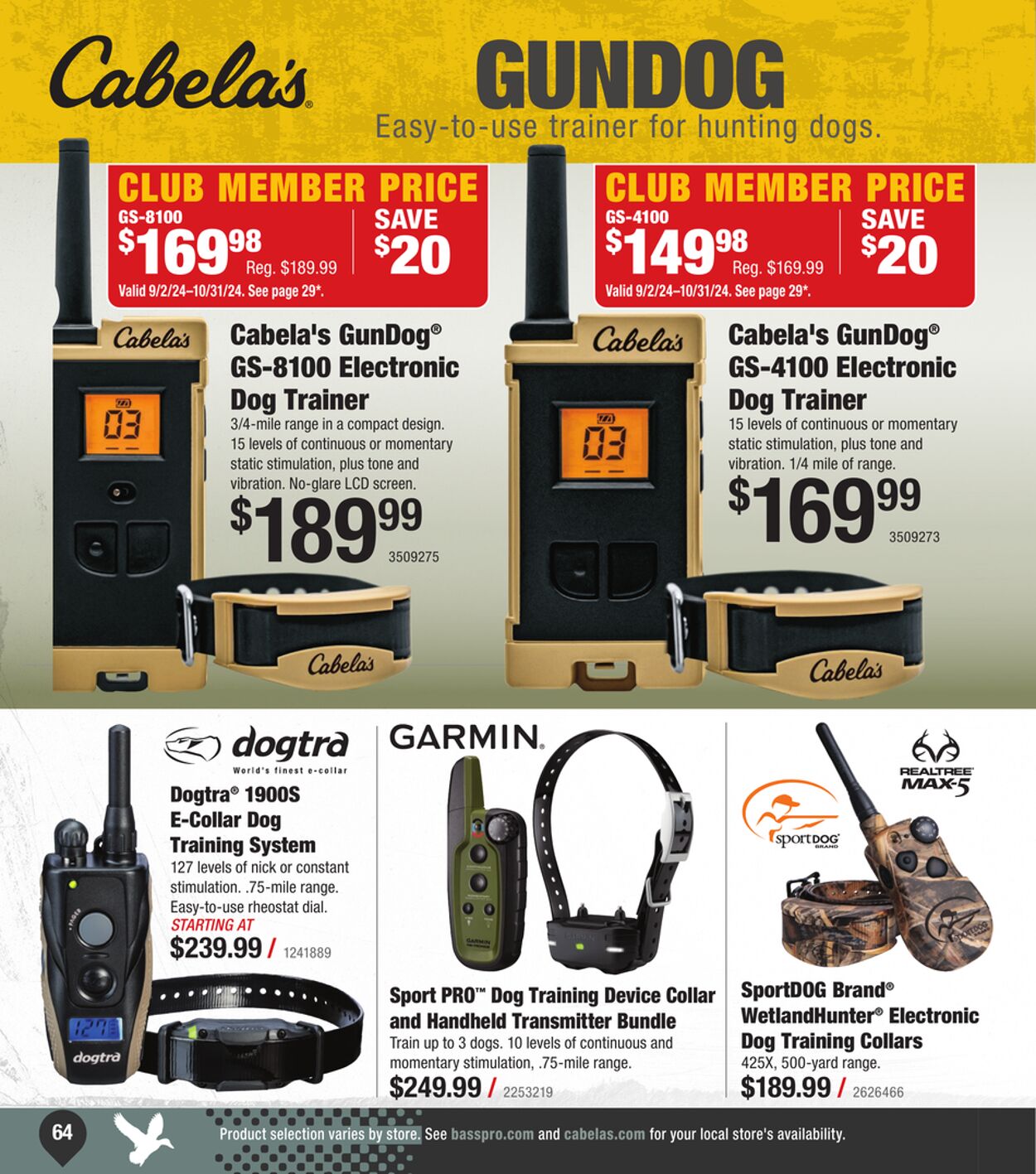 Weekly ad Bass Pro 08/15/2024 - 09/06/2024