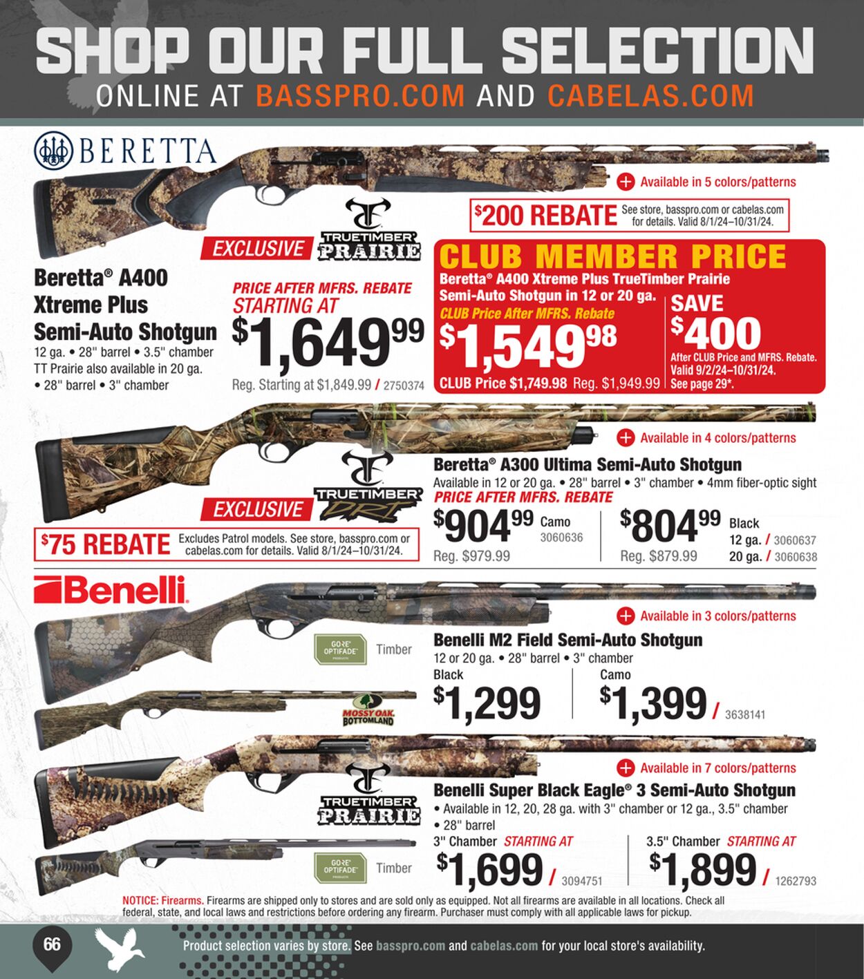 Weekly ad Bass Pro 08/15/2024 - 09/06/2024