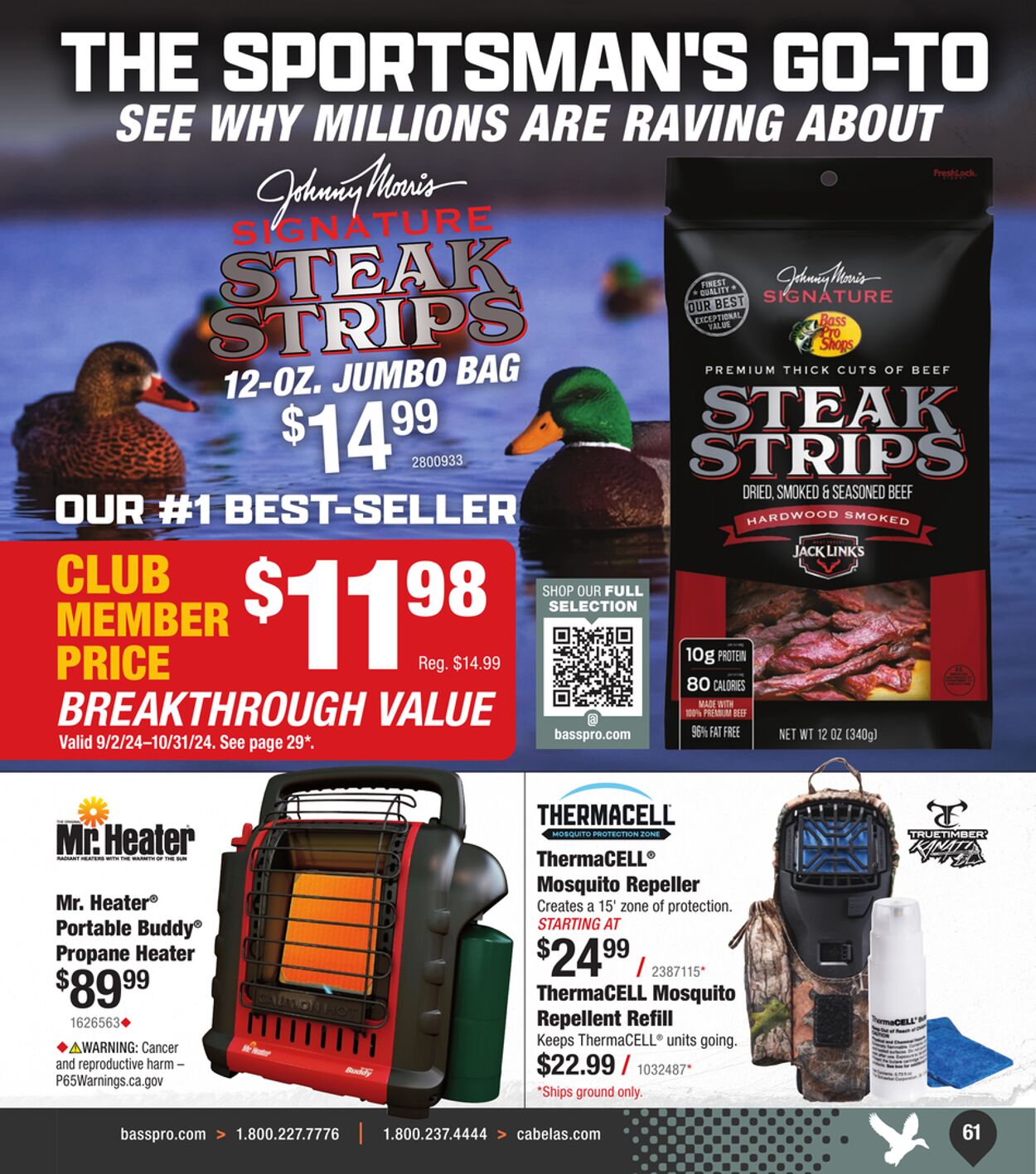 Weekly ad Bass Pro 08/15/2024 - 09/06/2024