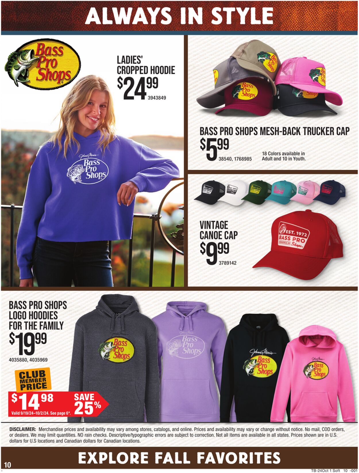 Weekly ad Bass Pro 09/19/2024 - 10/02/2024