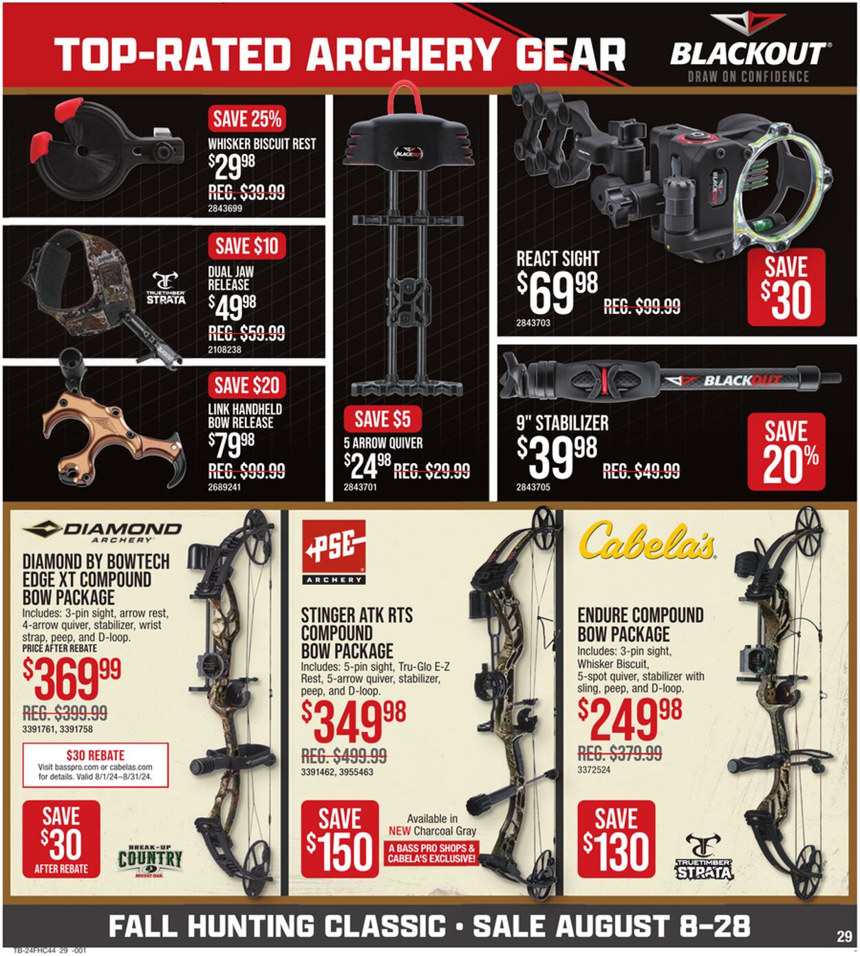 Weekly ad Bass Pro 08/08/2024 - 08/28/2024