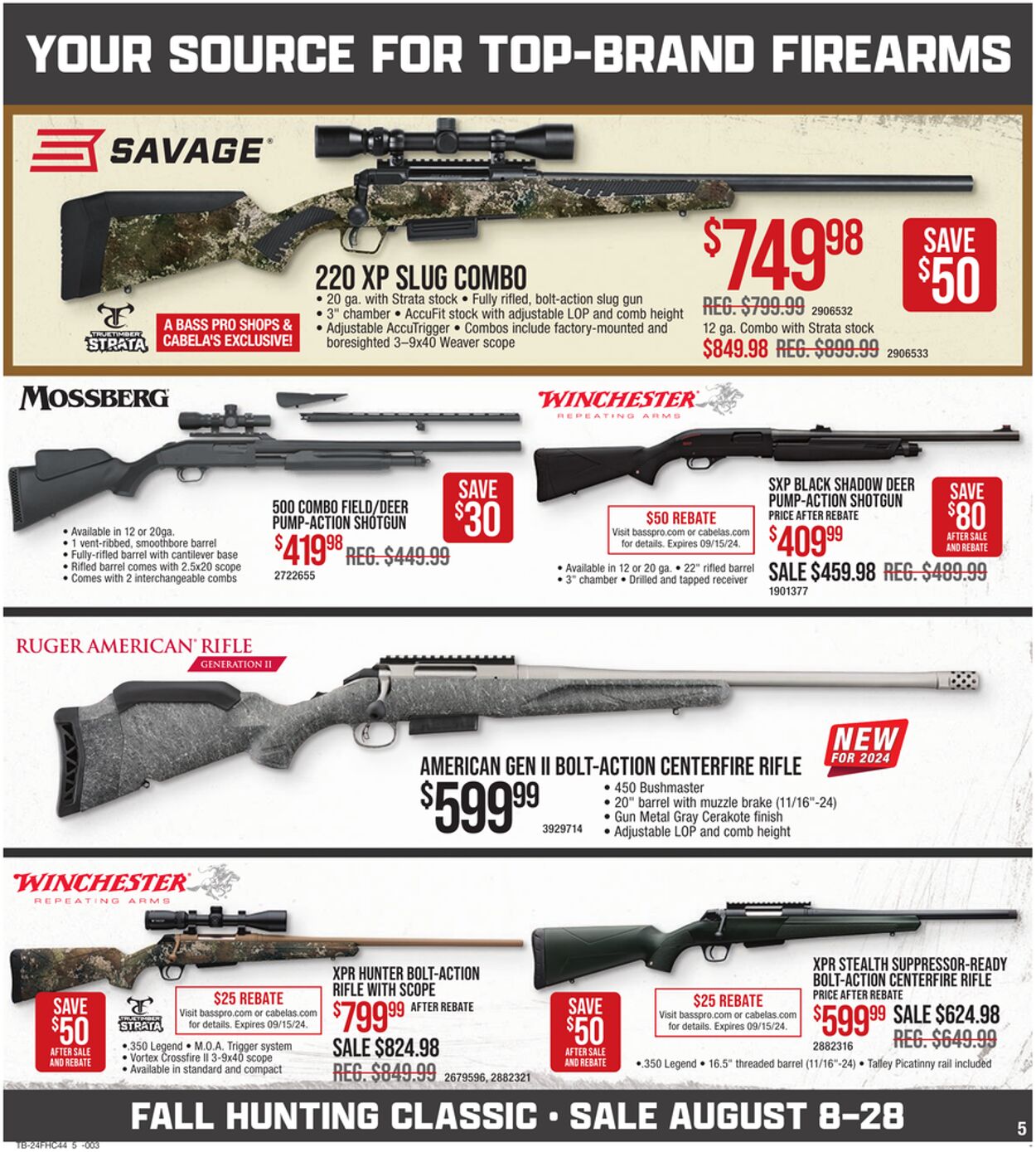 Weekly ad Bass Pro 08/08/2024 - 08/28/2024