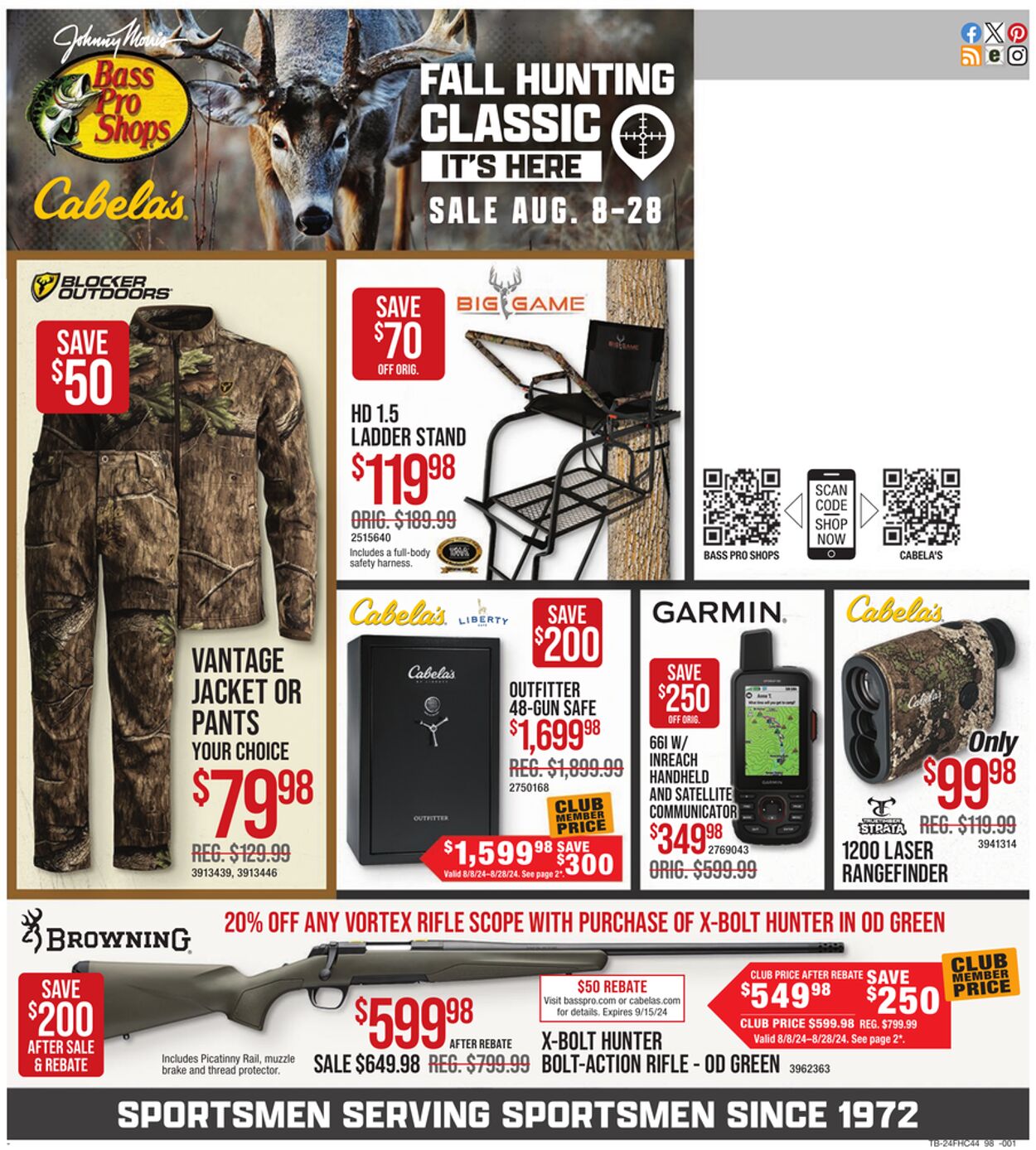 Weekly ad Bass Pro 08/08/2024 - 08/28/2024