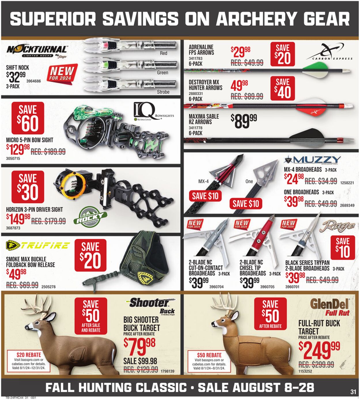 Weekly ad Bass Pro 08/08/2024 - 08/28/2024