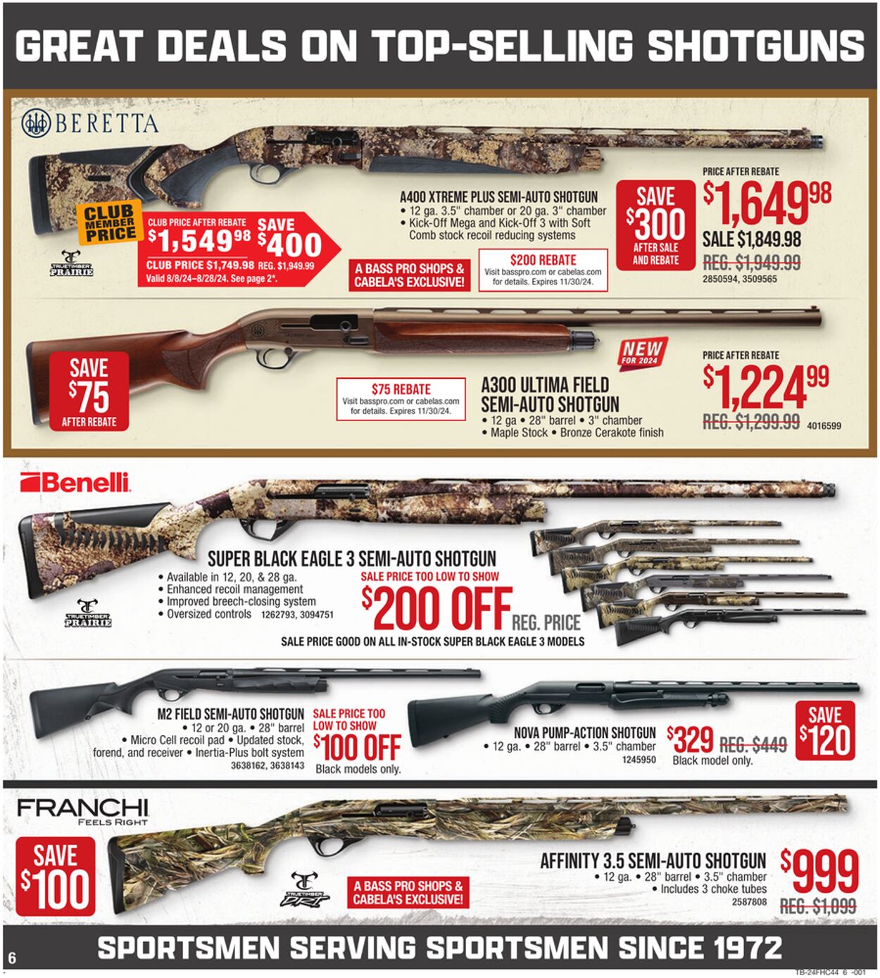 Weekly ad Bass Pro 08/08/2024 - 08/28/2024