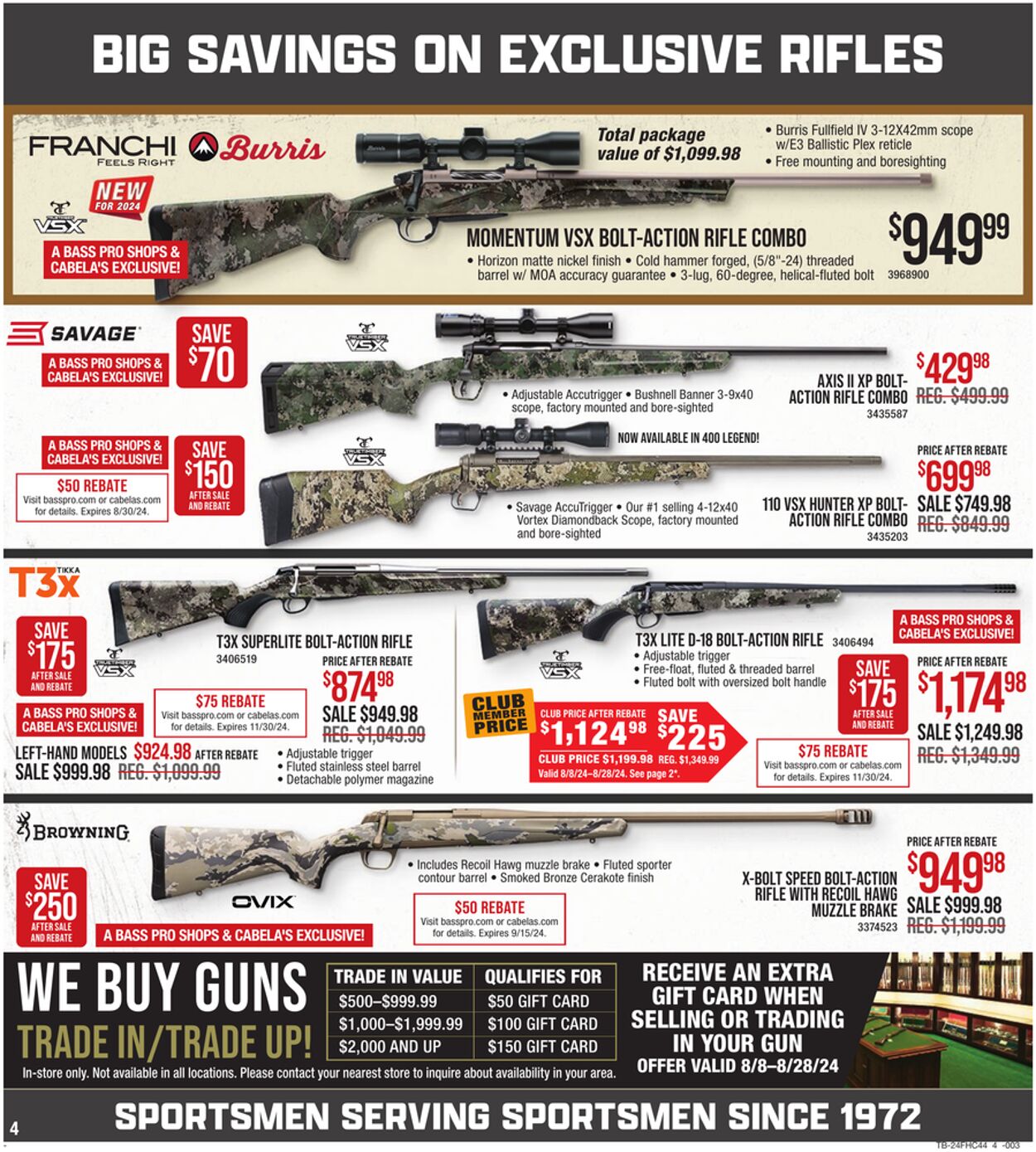 Weekly ad Bass Pro 08/08/2024 - 08/28/2024