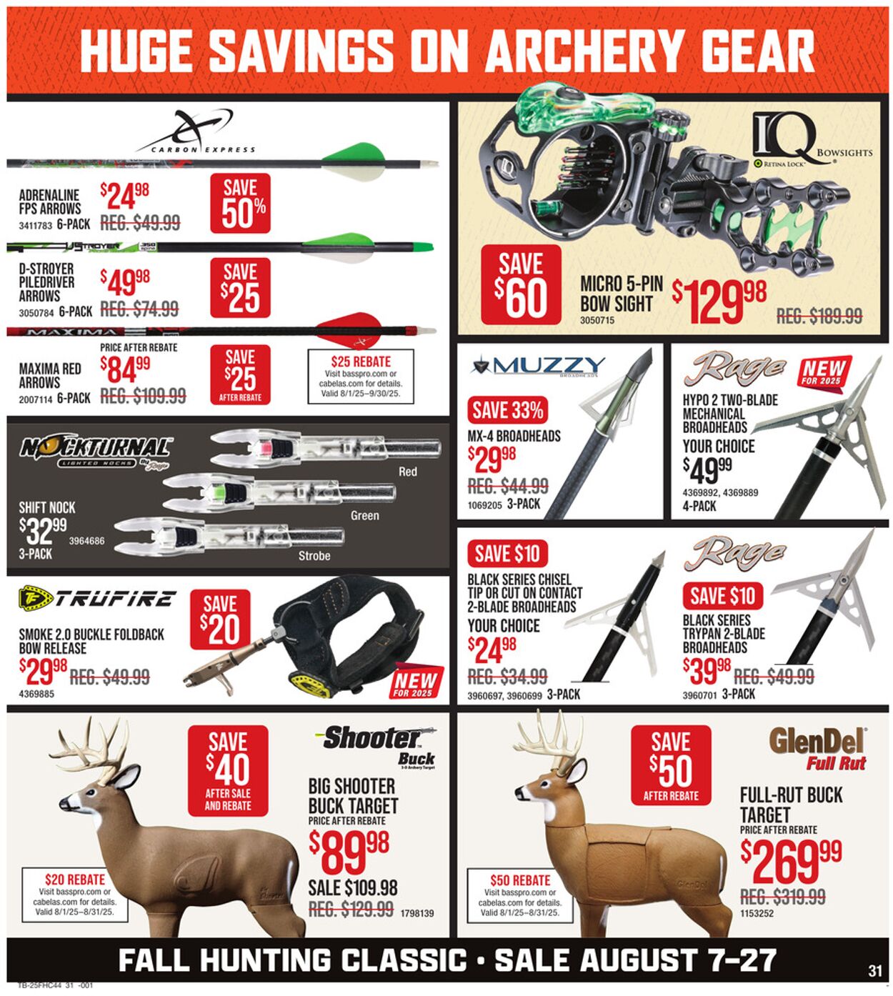 Weekly ad Bass Pro 08/07/2025 - 08/27/2025