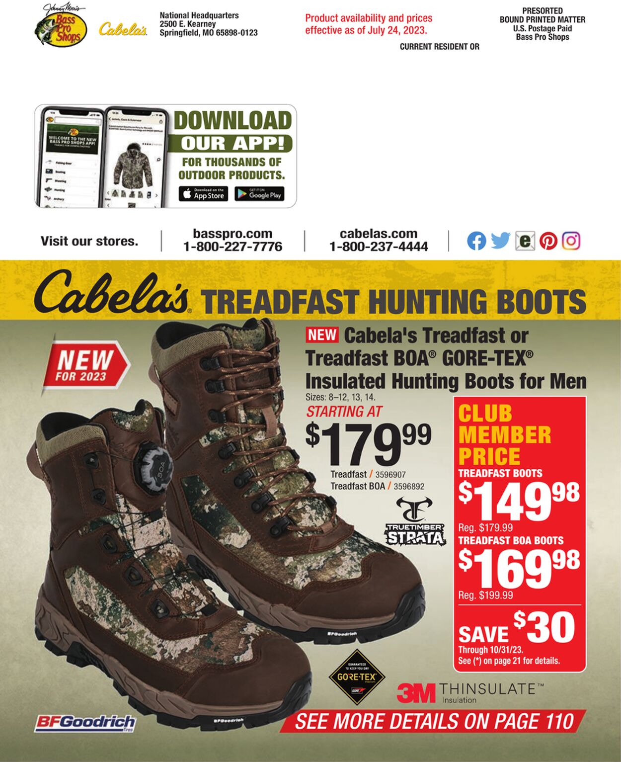 Weekly ad Bass Pro 07/21/2023 - 12/31/2023