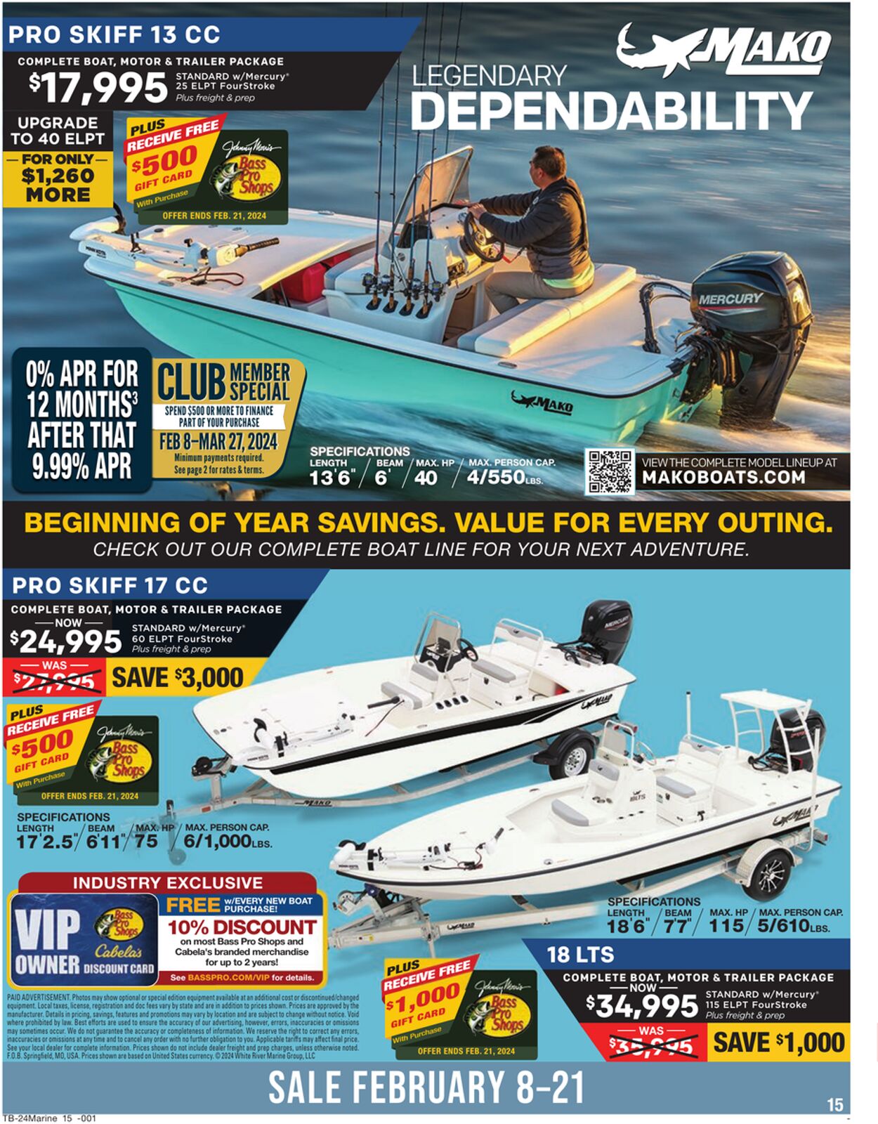 Weekly ad Bass Pro 02/08/2024 - 02/21/2024