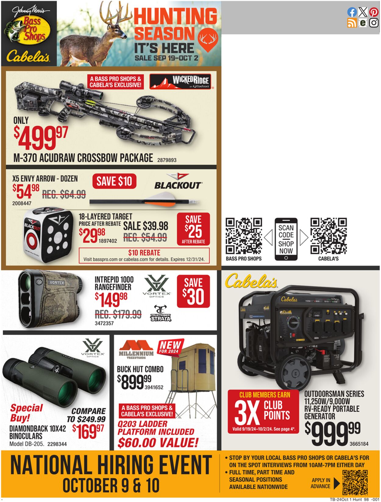 Weekly ad Bass Pro 09/19/2024 - 10/02/2024