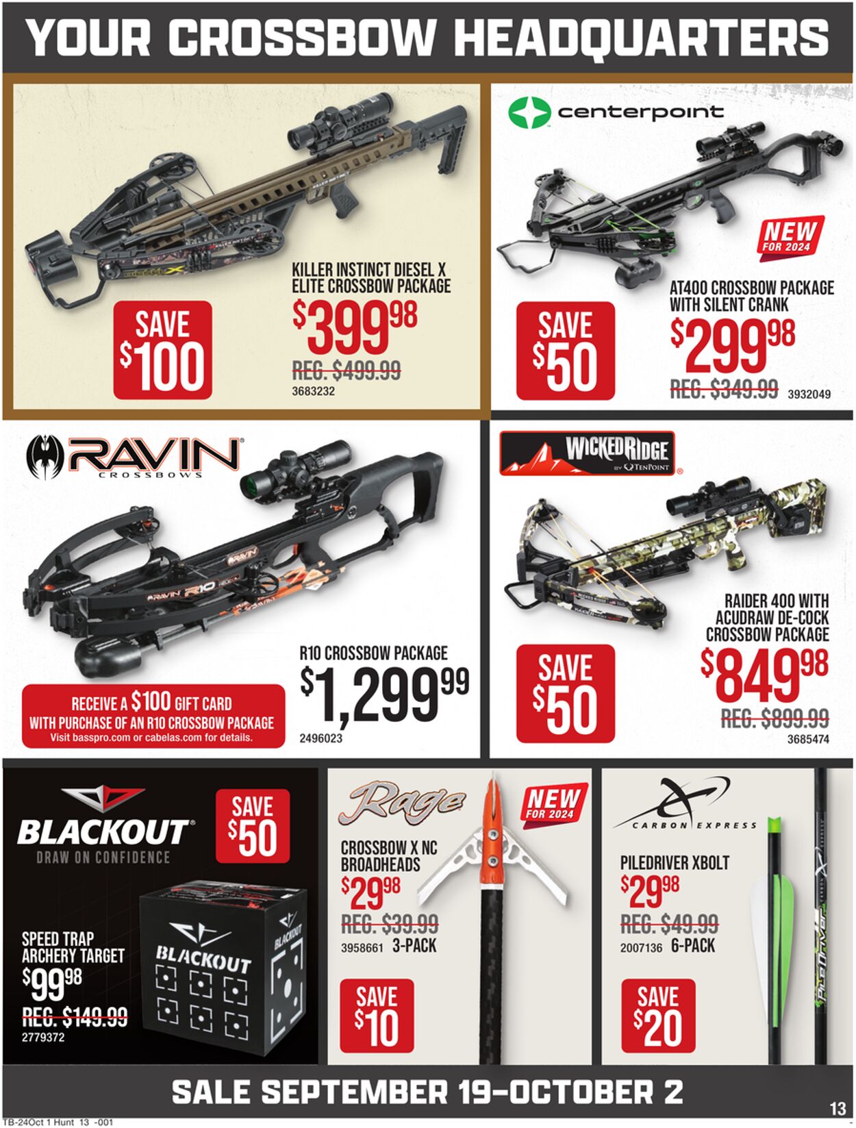 Weekly ad Bass Pro 09/19/2024 - 10/02/2024