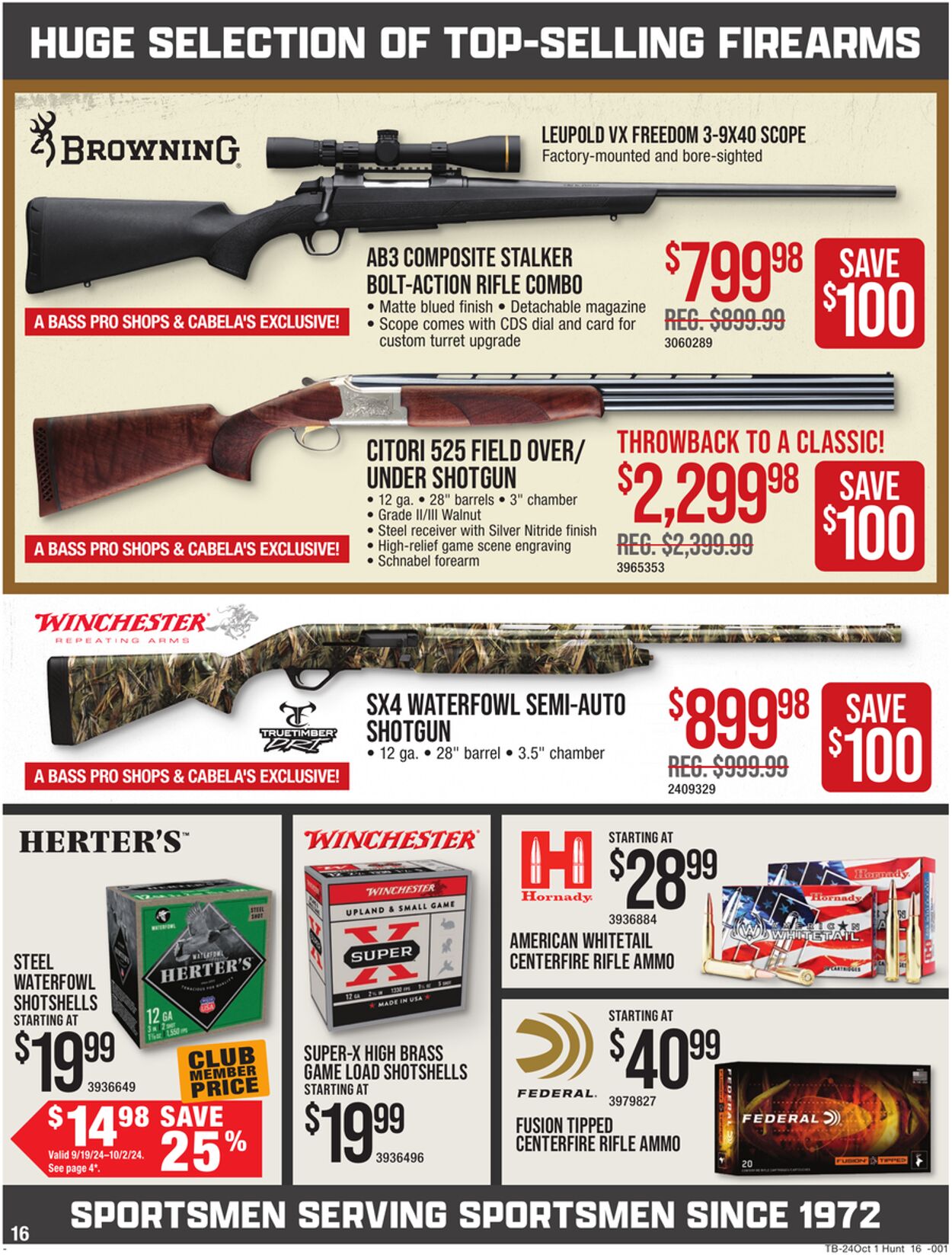 Weekly ad Bass Pro 09/19/2024 - 10/02/2024