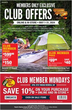 Weekly ad Bass Pro 05/09/2024 - 05/29/2024
