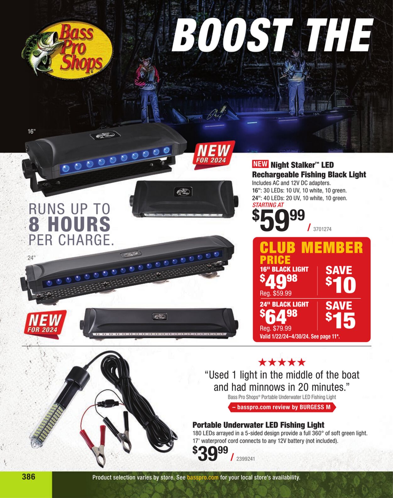 Weekly ad Bass Pro 01/01/2024 - 01/22/2025