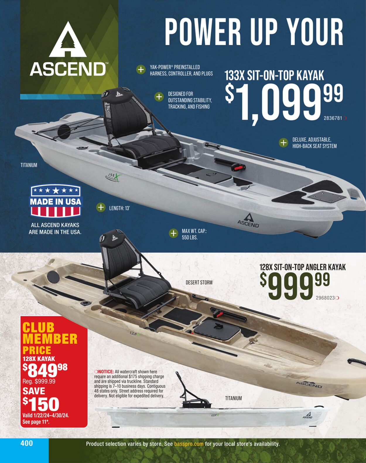 Weekly ad Bass Pro 01/01/2024 - 01/22/2025